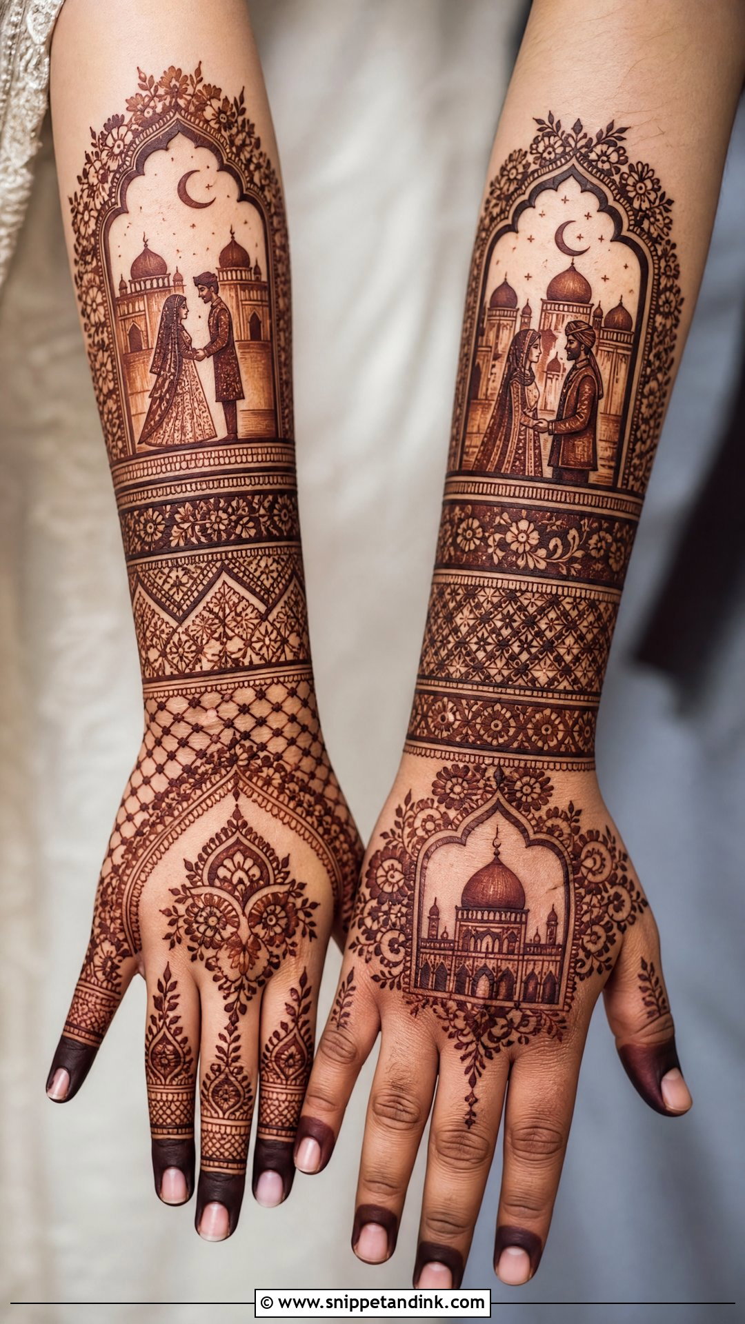 Muslim Dulha Dulhan Mehndi Design - Snippet and Ink - 30 Dulha Dulhan Mehndi Designs