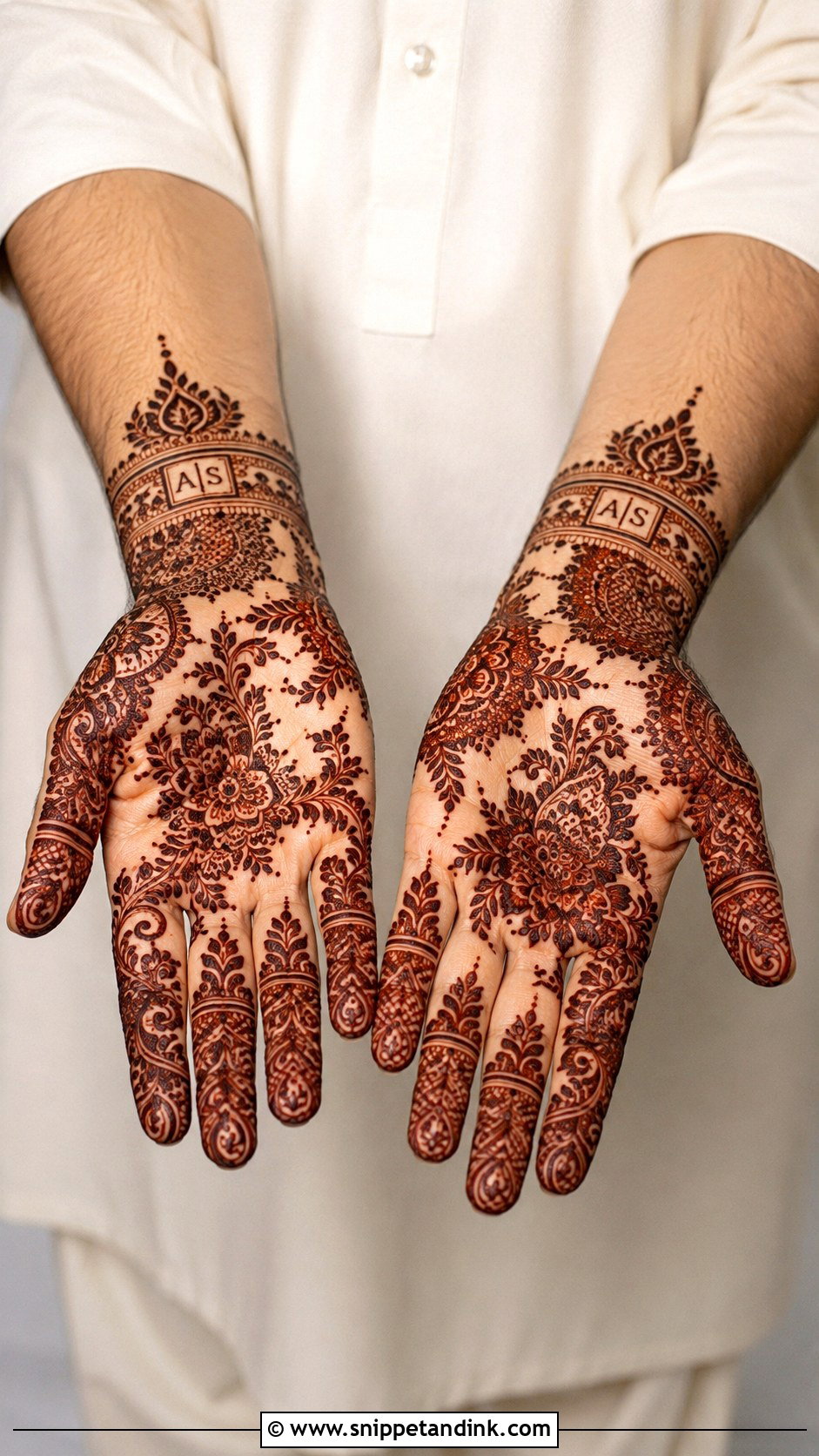Muslim Groom Mehndi Design - Snippet and Ink - 30 Groom Mehndi Design Ideas