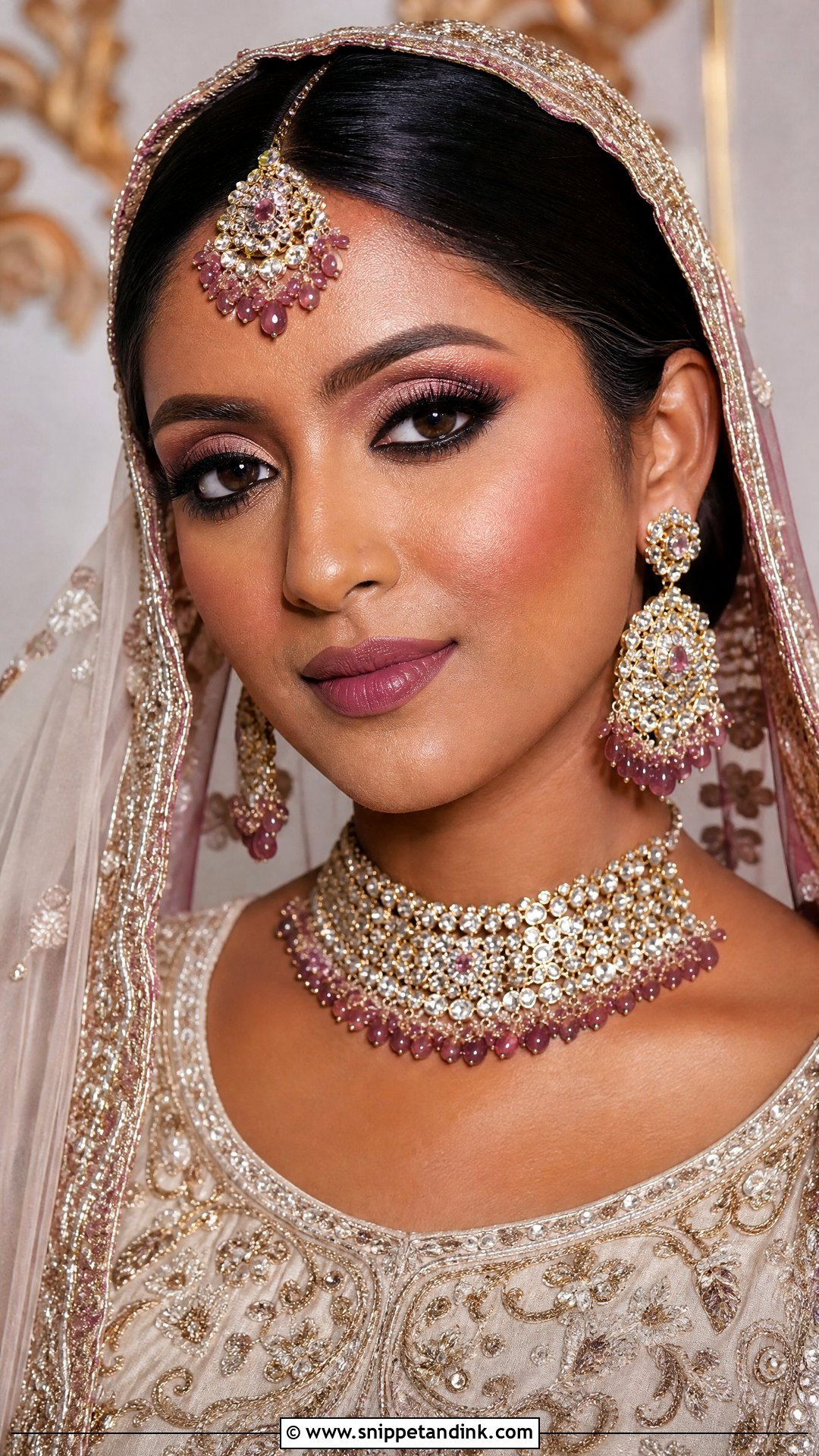 Muslim Indian Bridal Makeup Look - Snippet and Ink - 20 Indian Bride Makeup Bridal Looks