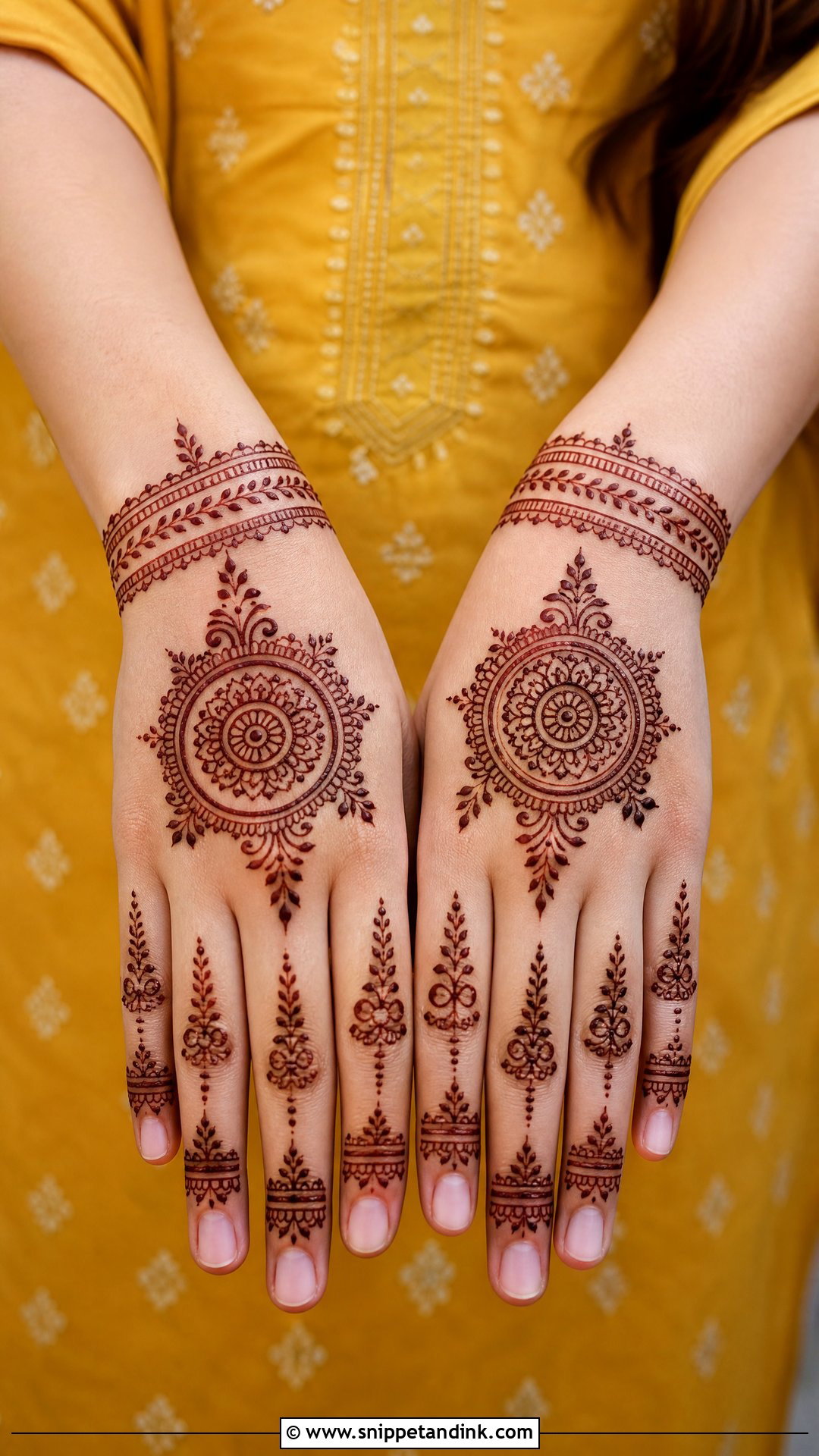Mustard Mehndi Kurta Design - Snippet and Ink - 30 Mehndi Dress Design Ideas
