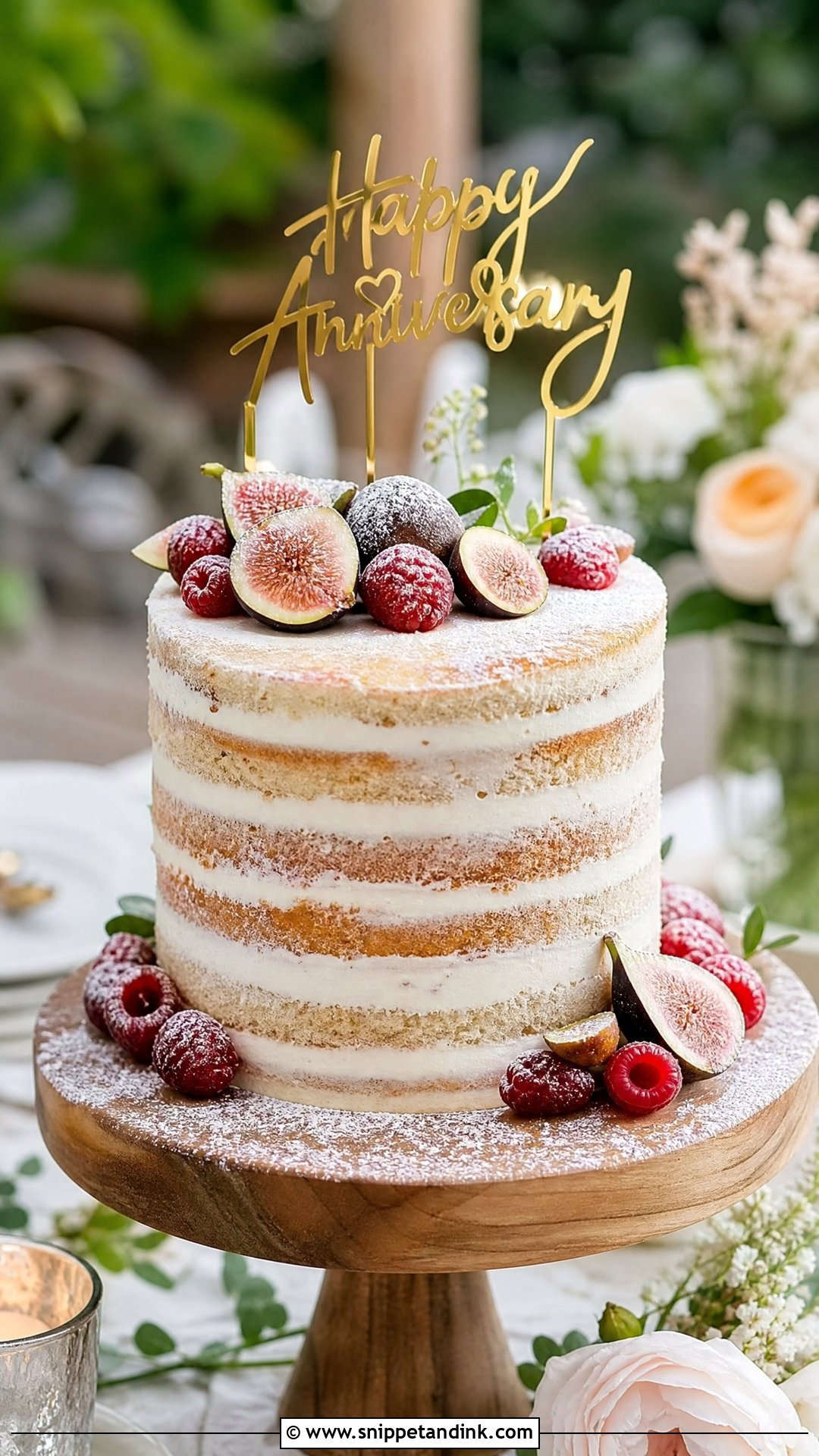 Naked Anniversary Cake - Snippet and Ink - 30 Marriage Anniversary Cake Design Ideas