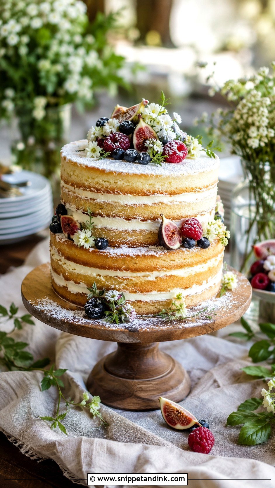 Naked Anniversary Cake - Snippet and Ink - 20 Aesthetic Anniversary Cake Designs