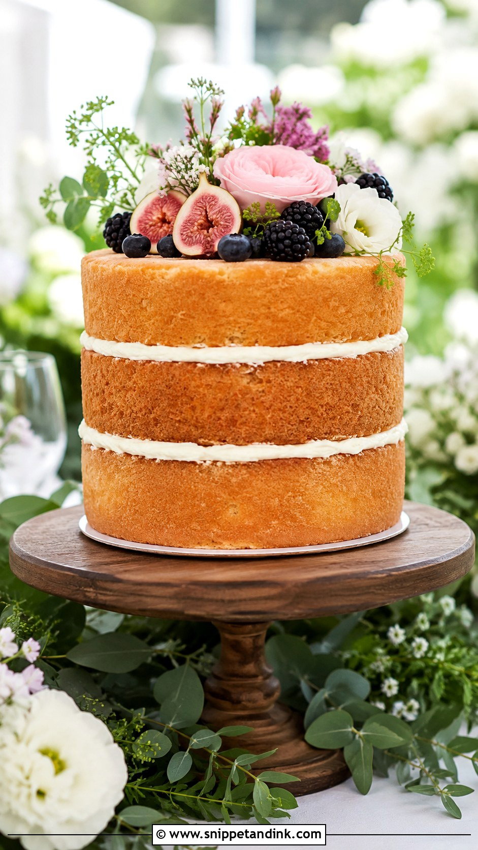 Naked Frosting Wedding Cake - Snippet and Ink - 20 Frosting for Wedding Cakes