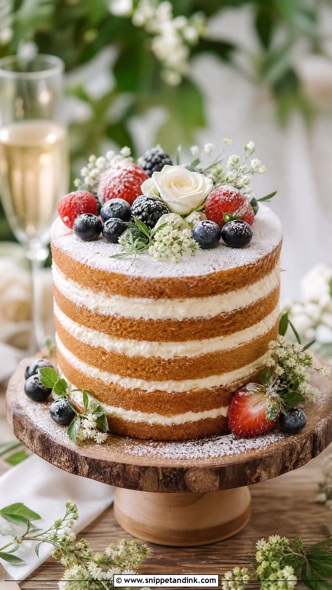 Naked Wedding Anniversary Cake - Snippet and Ink - 30 Wedding Anniversary Cakes