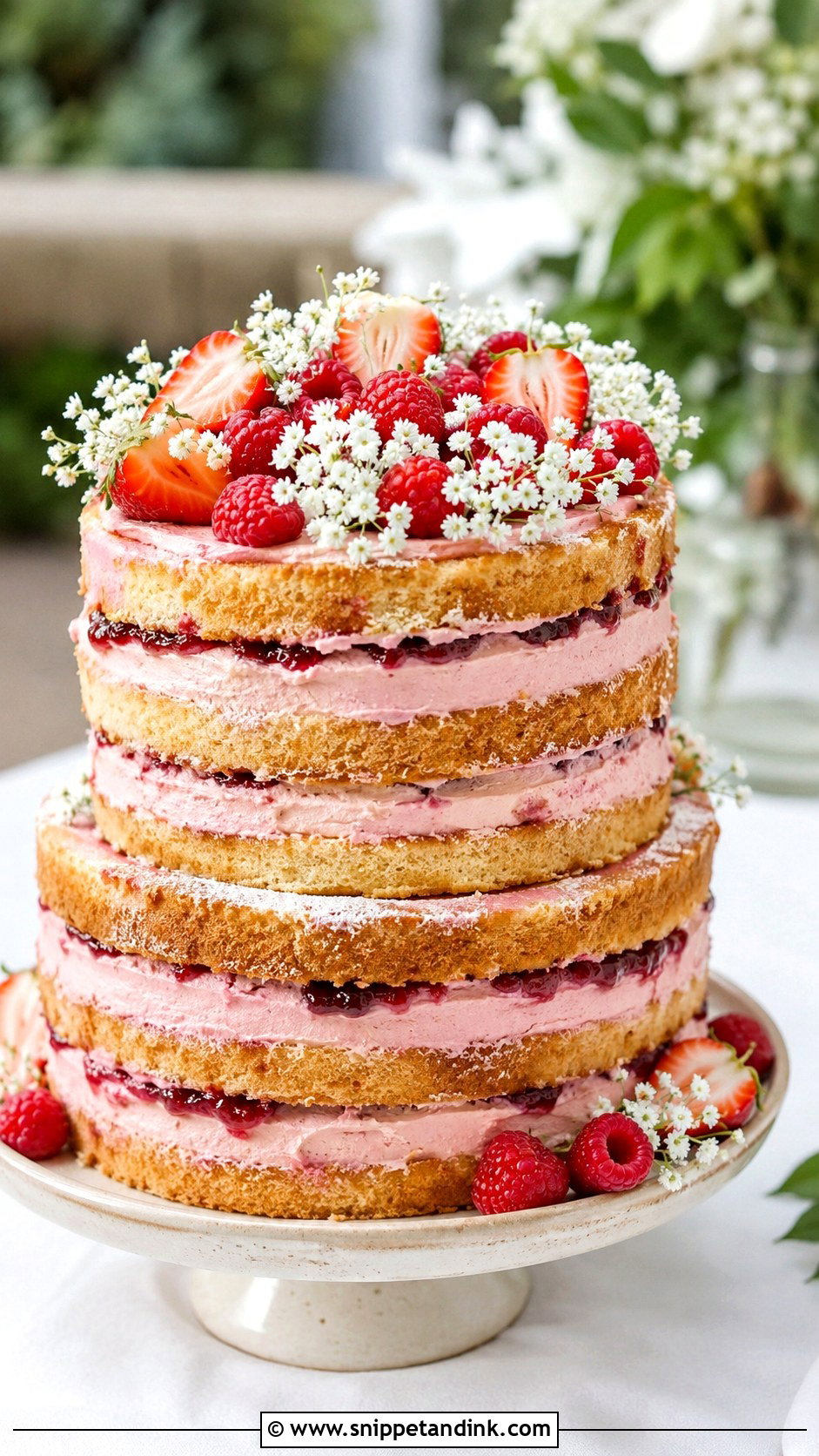 Naked Wedding Cake - Snippet and Ink - 20 Non Fondant Wedding Cakes