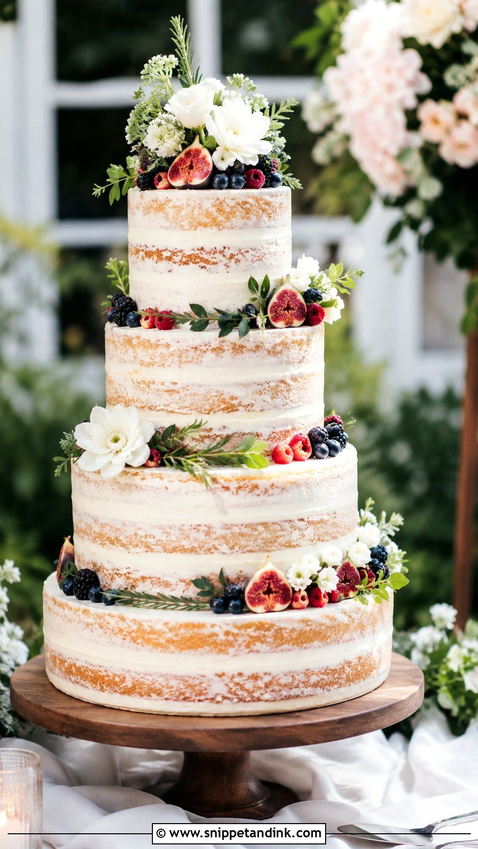 Naked Wedding Cake For 150 Guests - Snippet and Ink - 20 Wedding Cake for 150 Guests