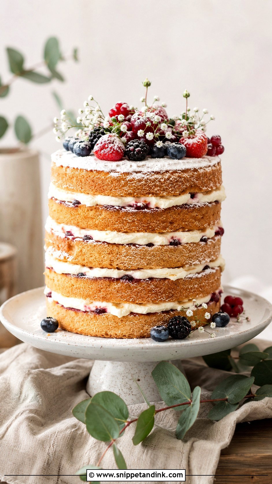 Naked Wedding Cake - Snippet and Ink - 20 Budget Wedding Cake Ideas