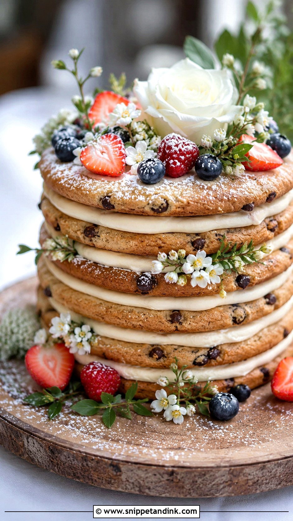 Naked Wedding Layered Cookie Cake - Snippet and Ink - 30 Wedding Layered Cookie Cake Ideas