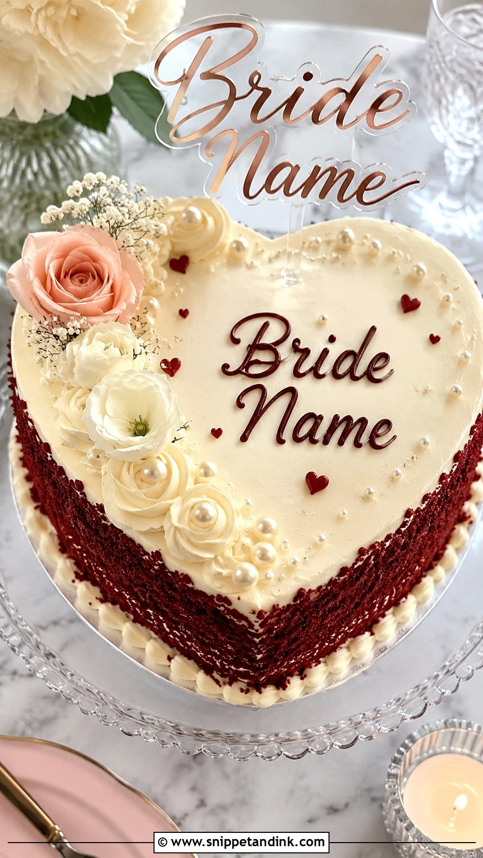 Name Bride Cake - Snippet and Ink - 20 Bride Cake Ideas