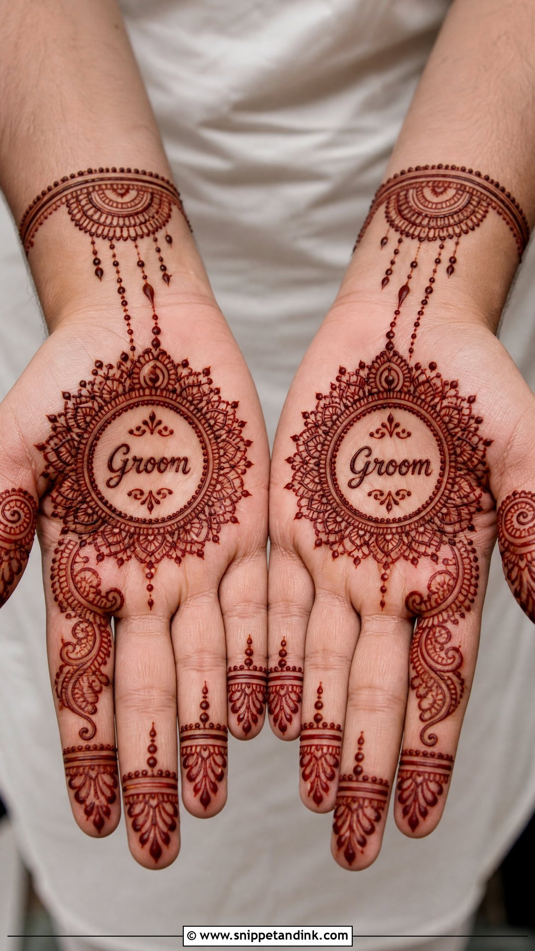 Name Groom Mehndi Design - Snippet and Ink - 20 Groom Mehndi Design for Men Ideas