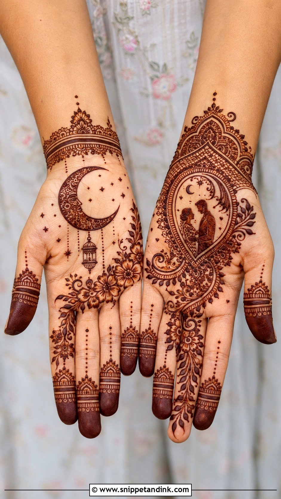 Name Karva Chauth Mehndi Design - Snippet and Ink - 35 Karva Chauth Mehndi Designs