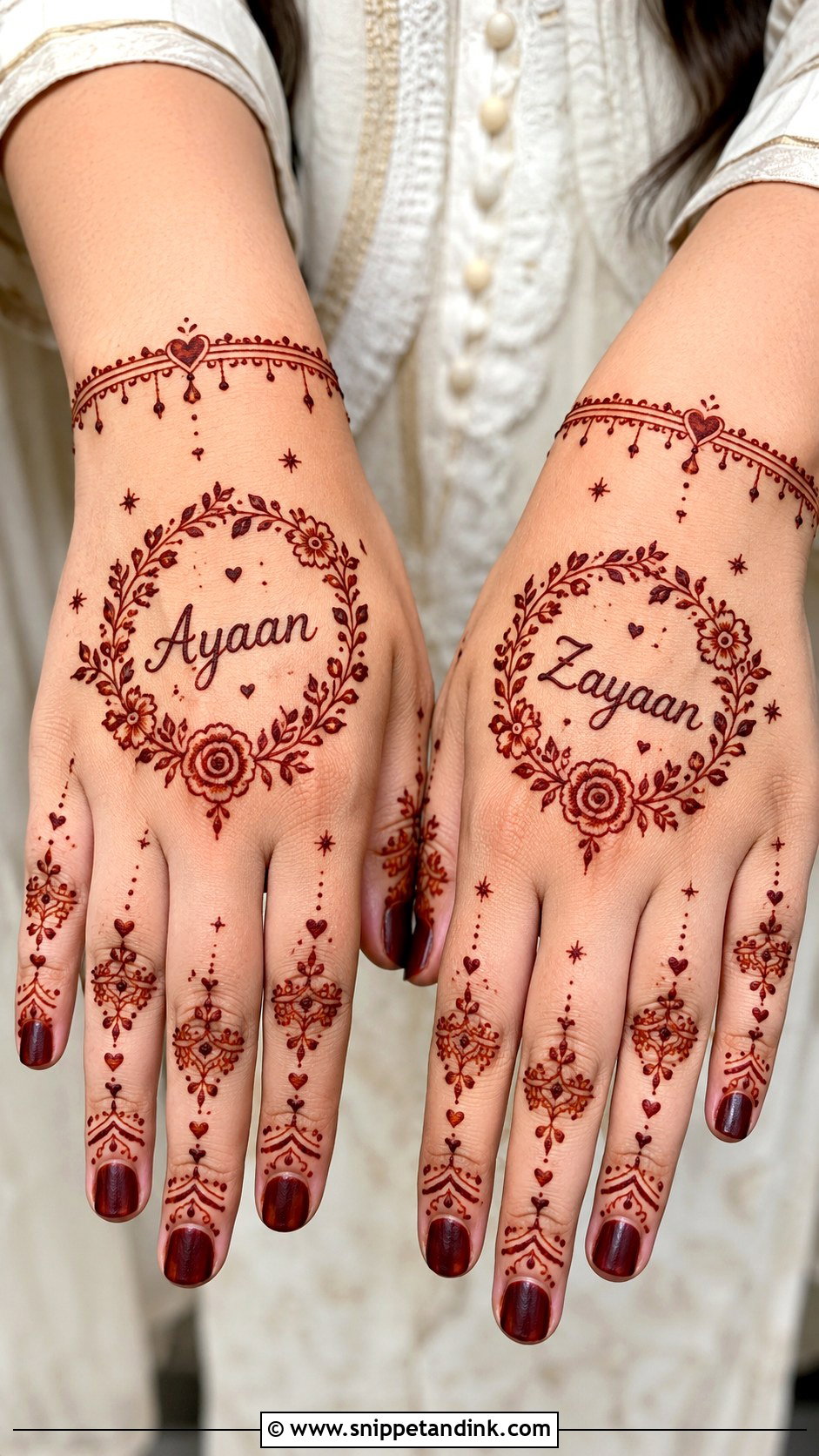 Name Mehndi Design For Kids - Snippet and Ink - 30 Cute Mehndi Designs for Kids