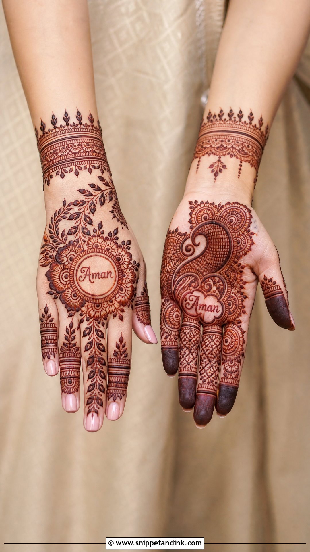Name Mehndi Design For Marriage - Snippet and Ink - 25 Mehndi Designs for Marriage