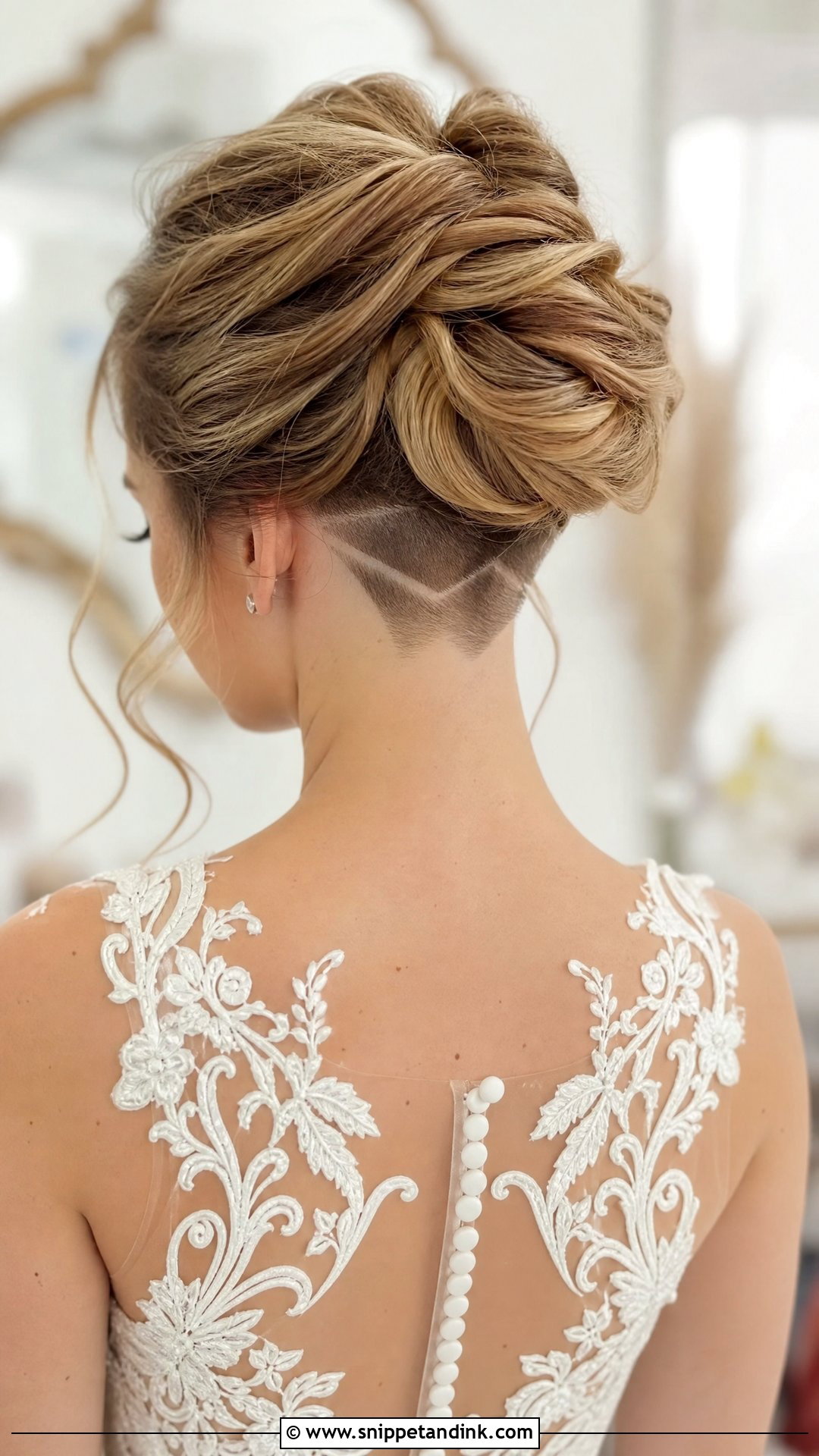 Nape Undercut Wedding Hairstyle - Snippet and Ink - 20 Undercut Wedding Hairstyles