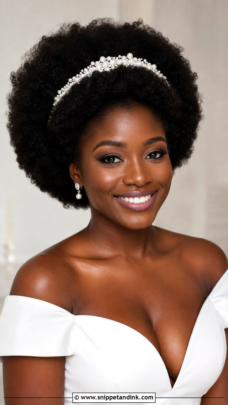 Natural Afro Wedding Hairstyle - Snippet and Ink - 15 Natural Hairstyles for Black Women for Wedding