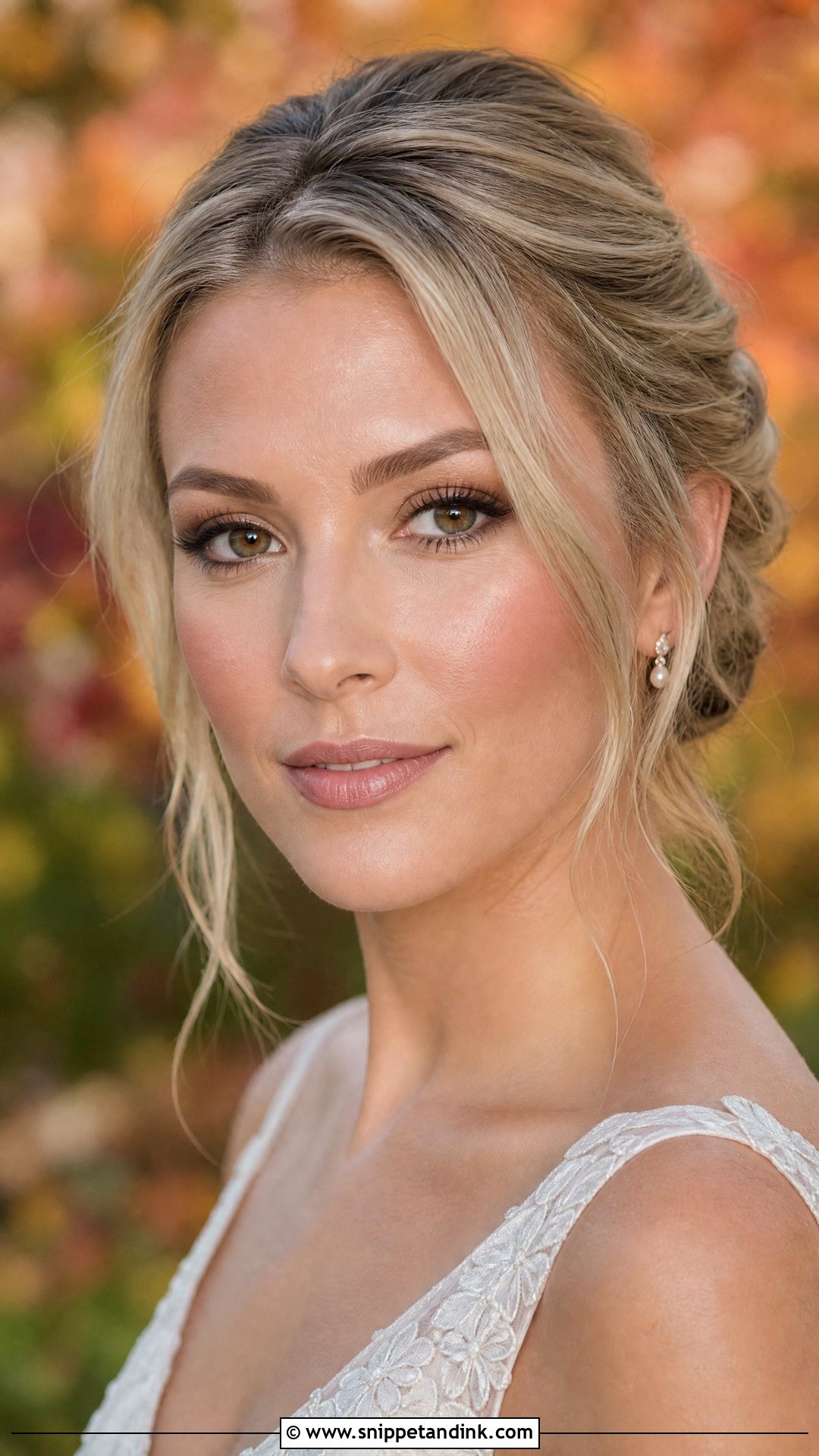 Natural Autumn Bridal Makeup - Snippet and Ink - 20 Autumn Wedding Makeup Ideas