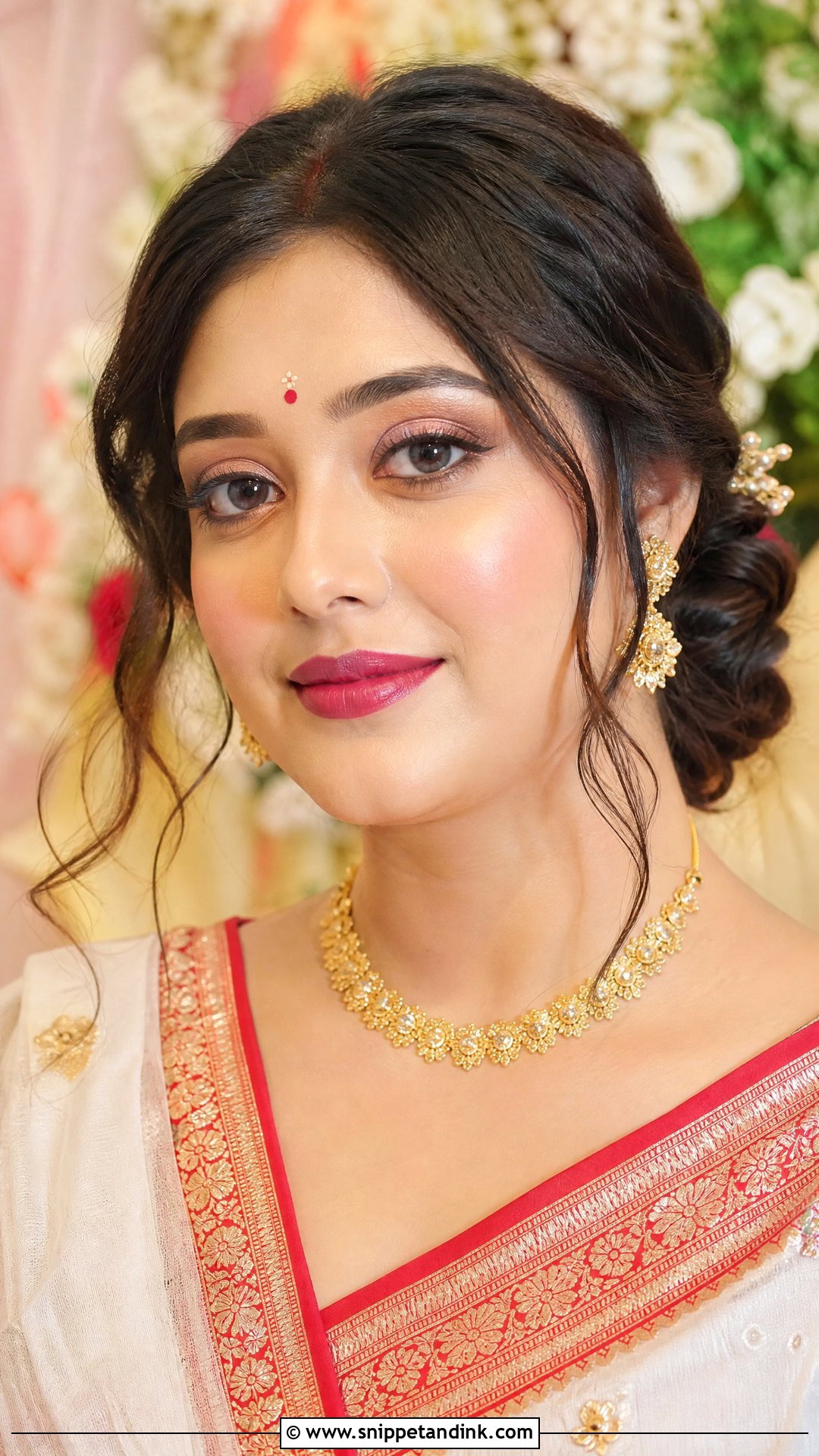 Natural Bengali Bridal Makeup - Snippet and Ink - 20 Bengali Bridal Makeup Ideas