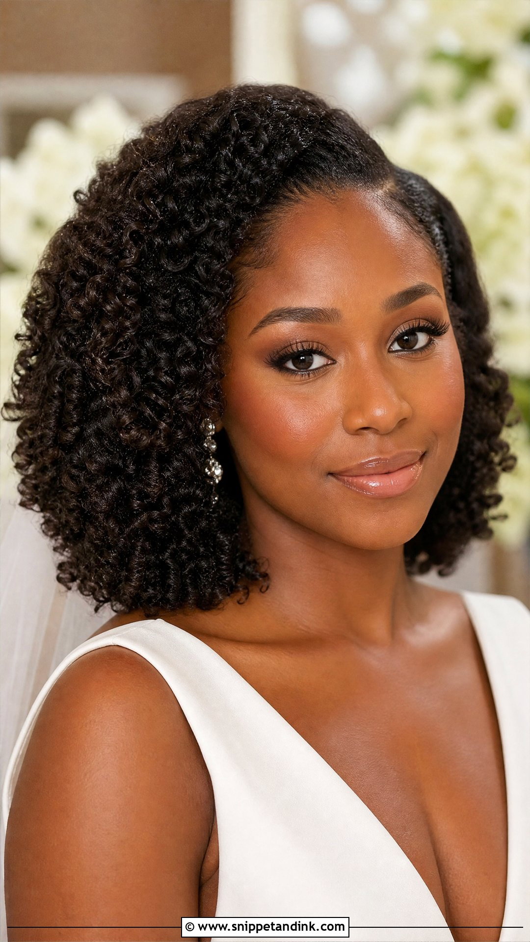 Natural Black Bridal Makeup - Snippet and Ink - 20 Black Bridal Makeup Wedding Day Ideas