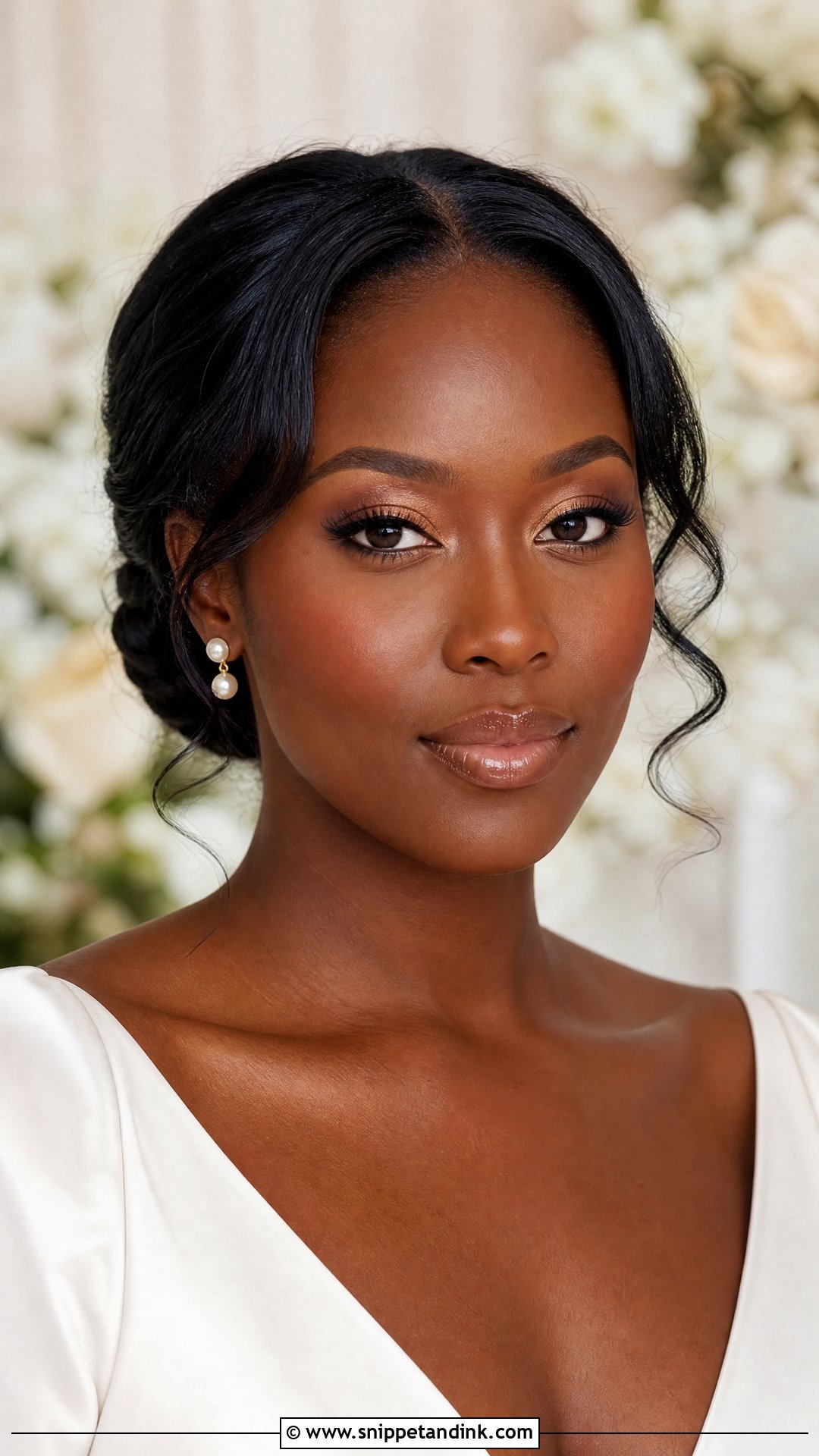 Natural Black Bridal Makeup - Snippet and Ink - 30 Black Bridal Makeup Ideas