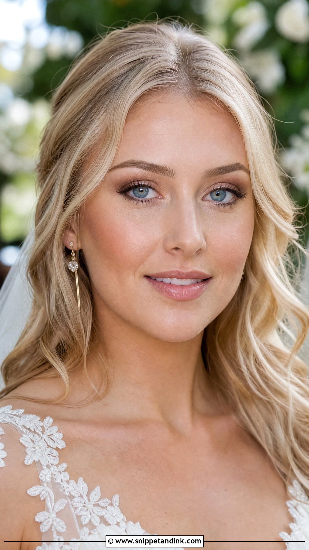 Natural Blue Eye Wedding Makeup - Snippet and Ink - 20 Blue Eye Wedding Makeup Ideas