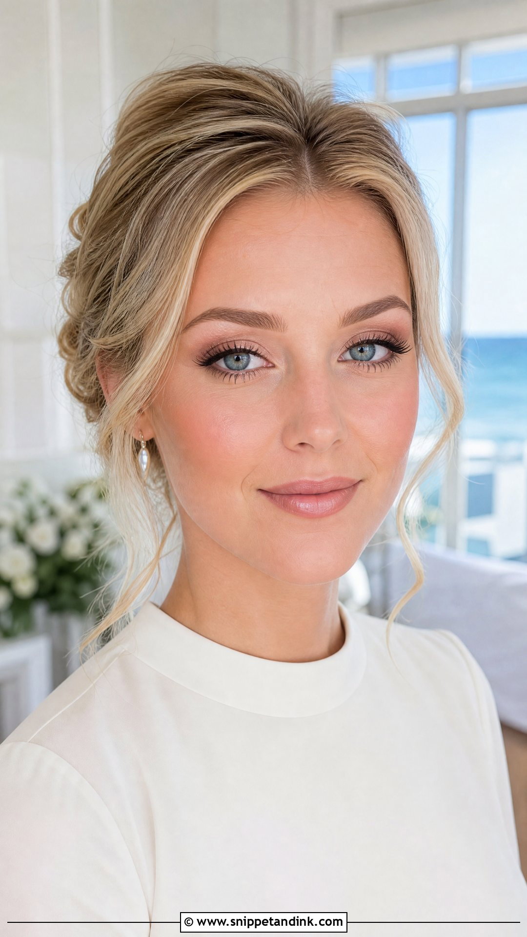 Natural Blue Eyes Bridal Makeup - Snippet and Ink - 20 Natural Makeup for Wedding Bride Ideas