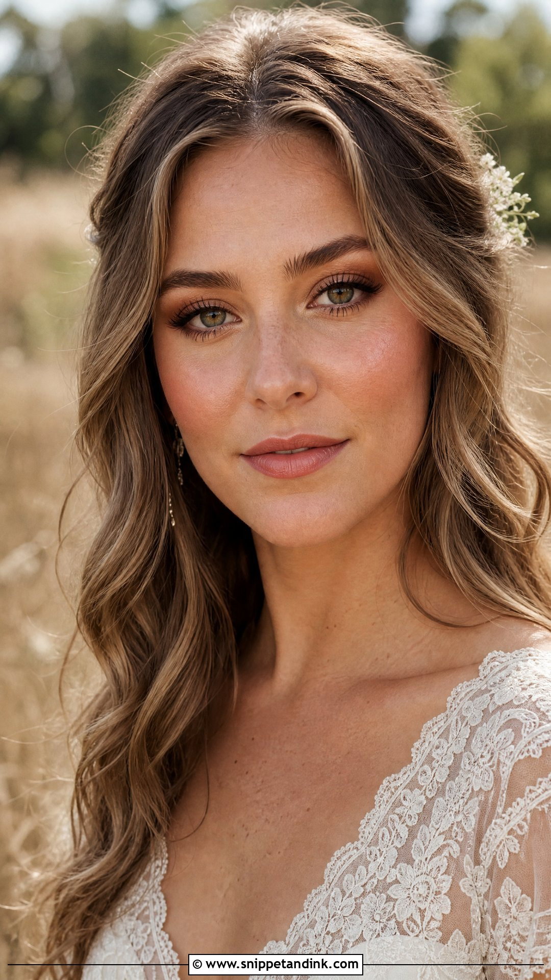 Natural Boho Wedding Makeup - Snippet and Ink - 25 Natural Wedding Makeup Look Ideas
