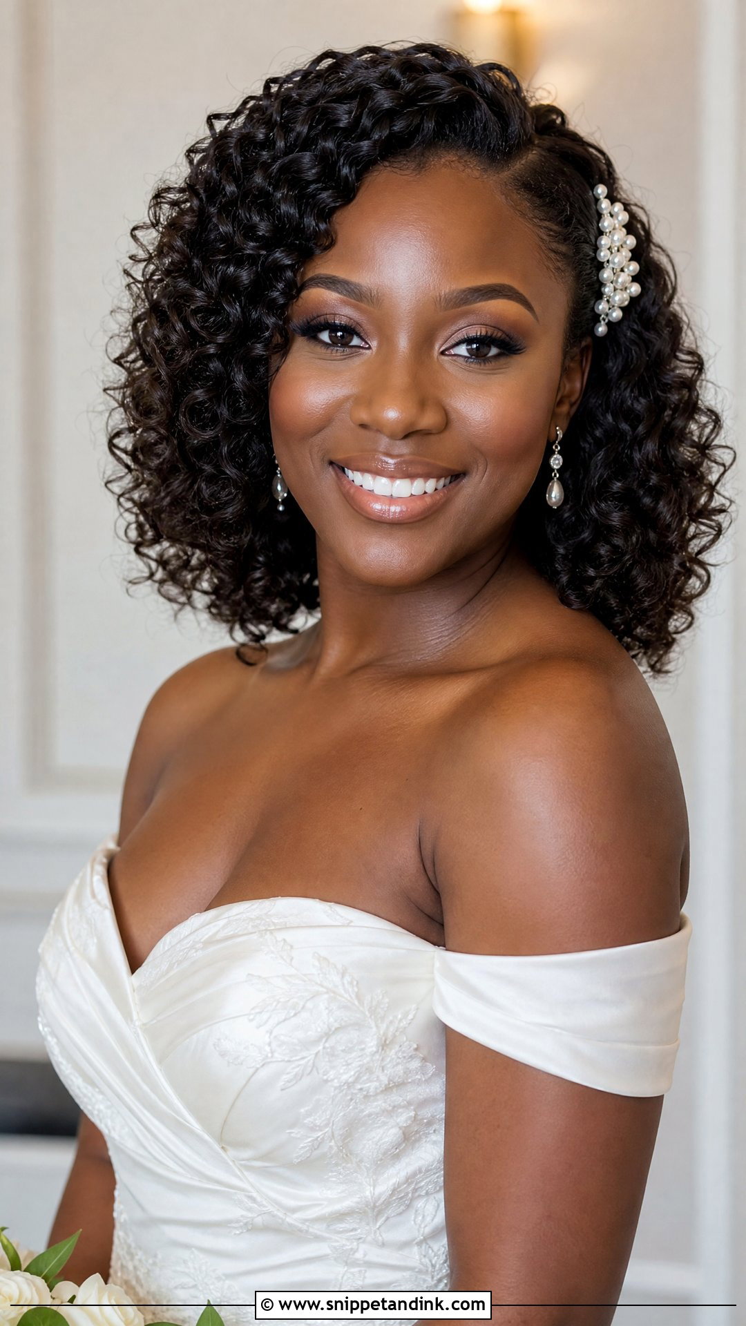 Natural Bridal Curls - Snippet and Ink - 20 Modern Bridal Hairstyles