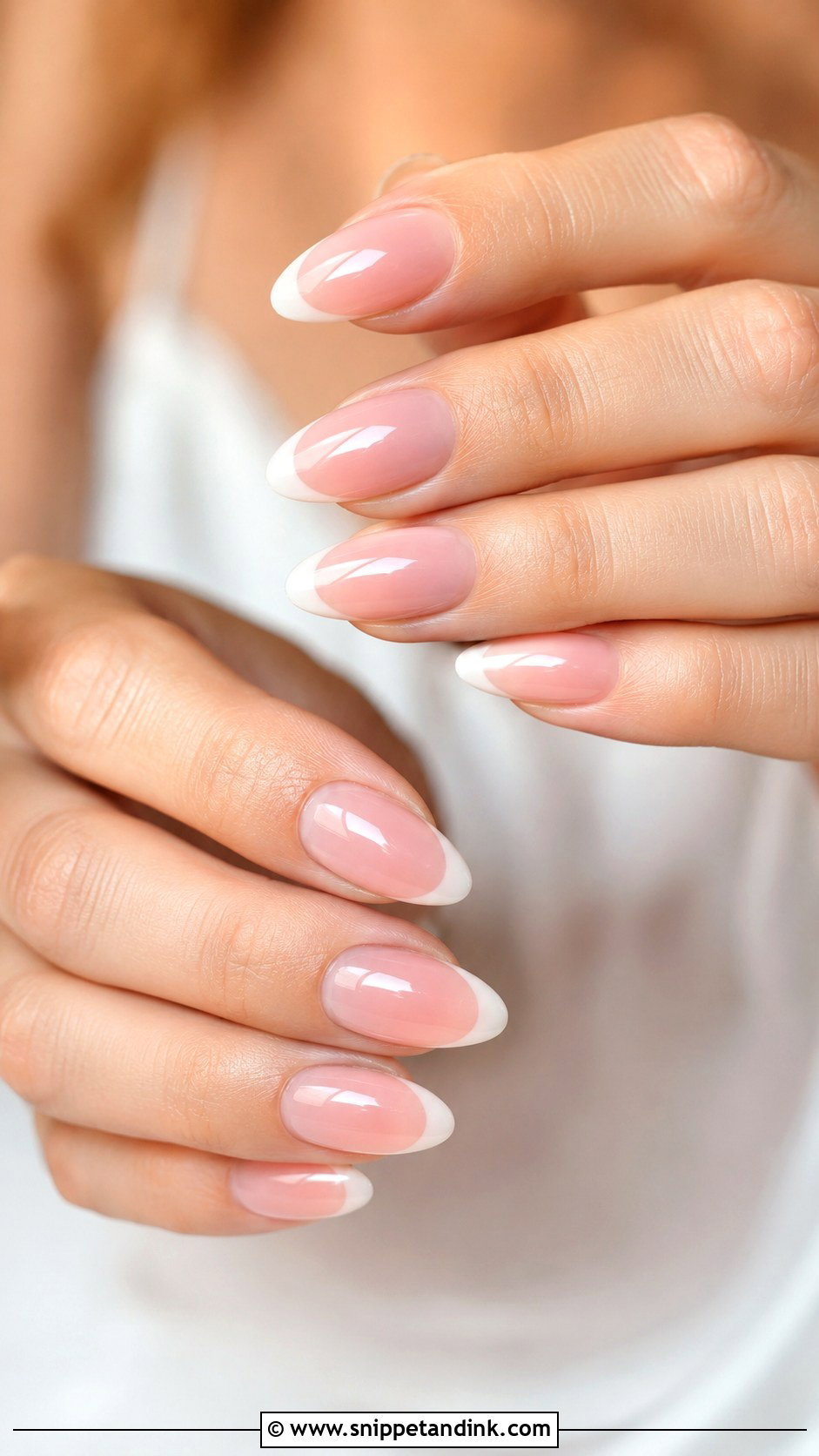Natural Bridal French Nails - Snippet and Ink - 20 Natural Wedding Nails for Bride