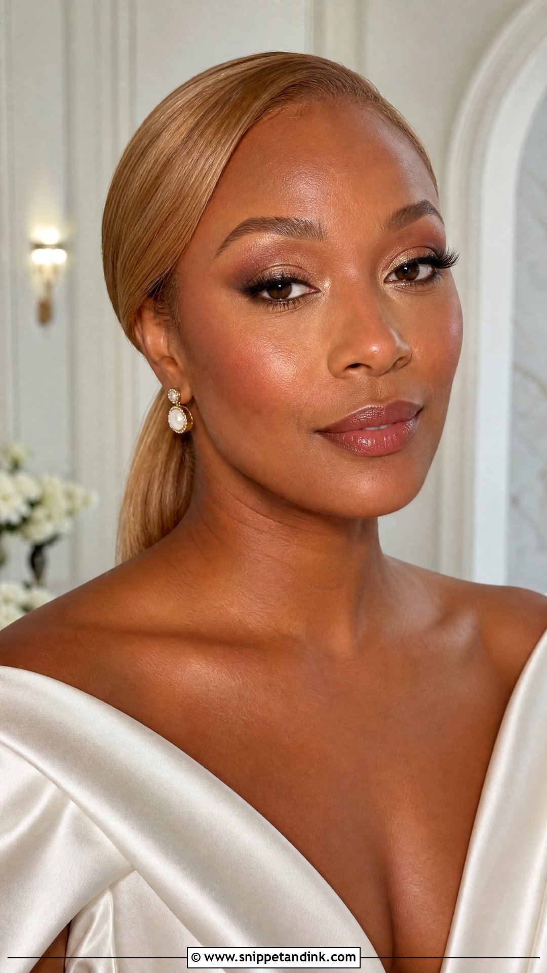 Natural Bridal Makeup For Blonde Brides With Deep Skin - Snippet and Ink - 20 Natural Bridal Makeup for Blondes