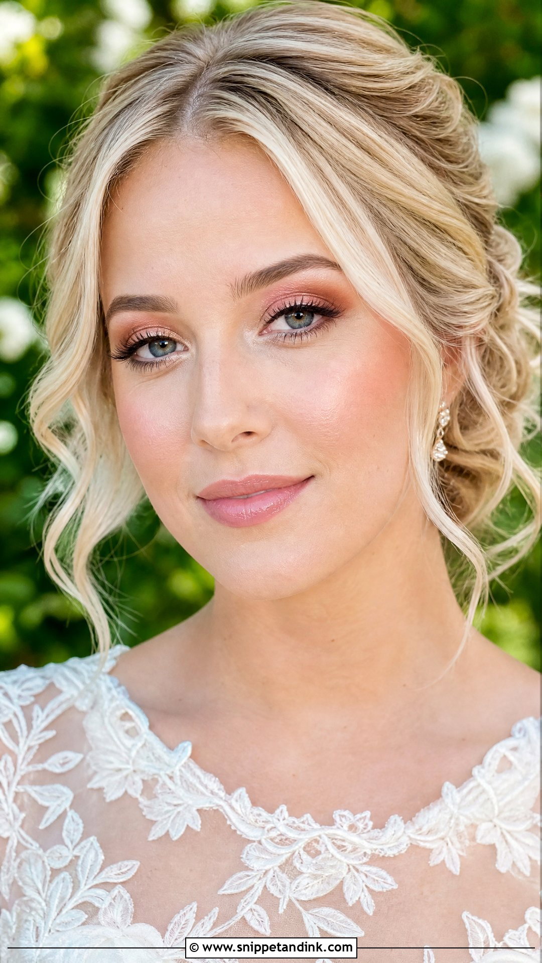 Natural Bridal Makeup For Blondes With Garden Wedding - Snippet and Ink - 20 Natural Bridal Makeup for Blondes