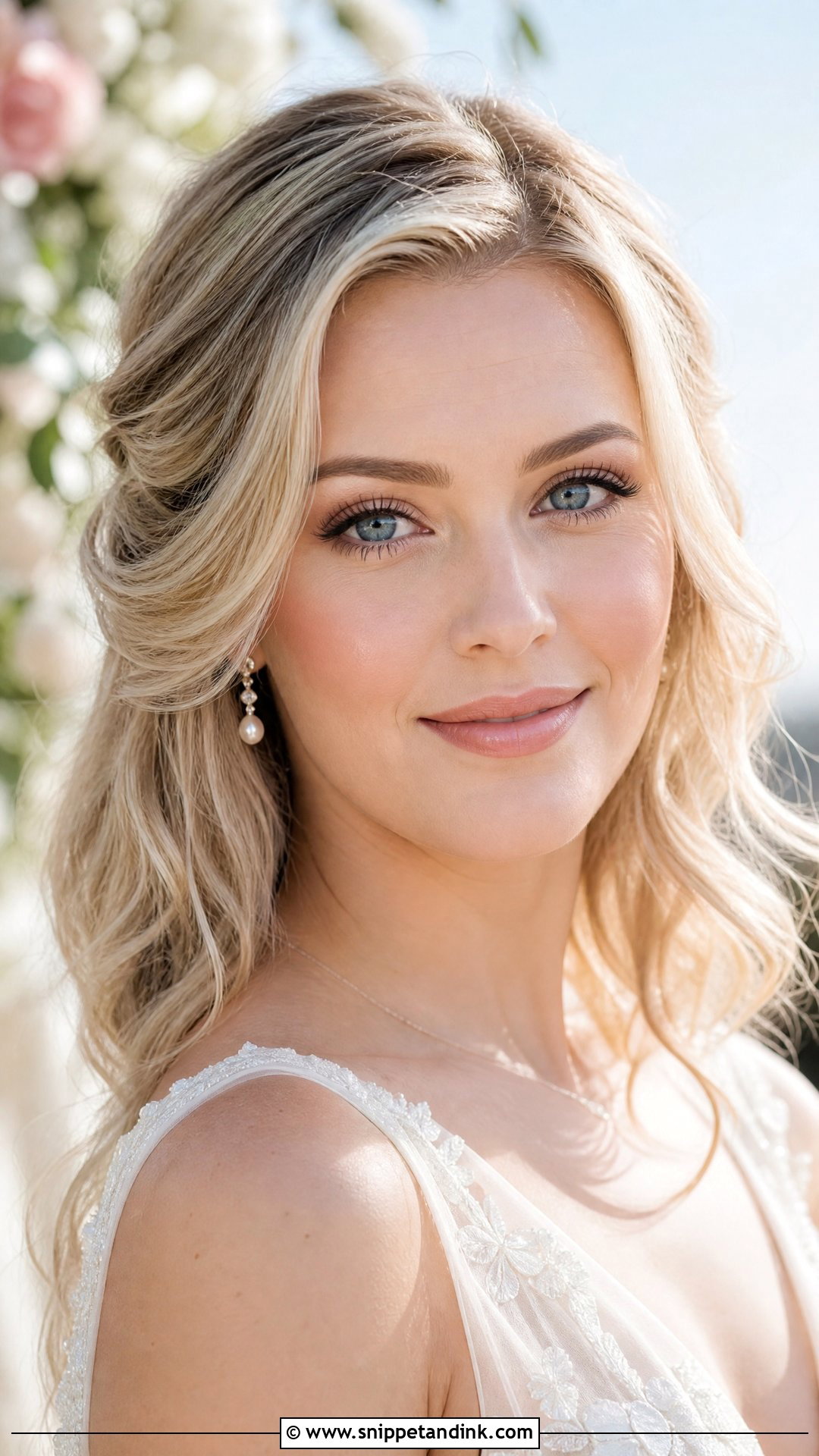 Natural Bridal Makeup For Blue Eyes - Snippet and Ink - 20 Natural Bridal Glam Ideas