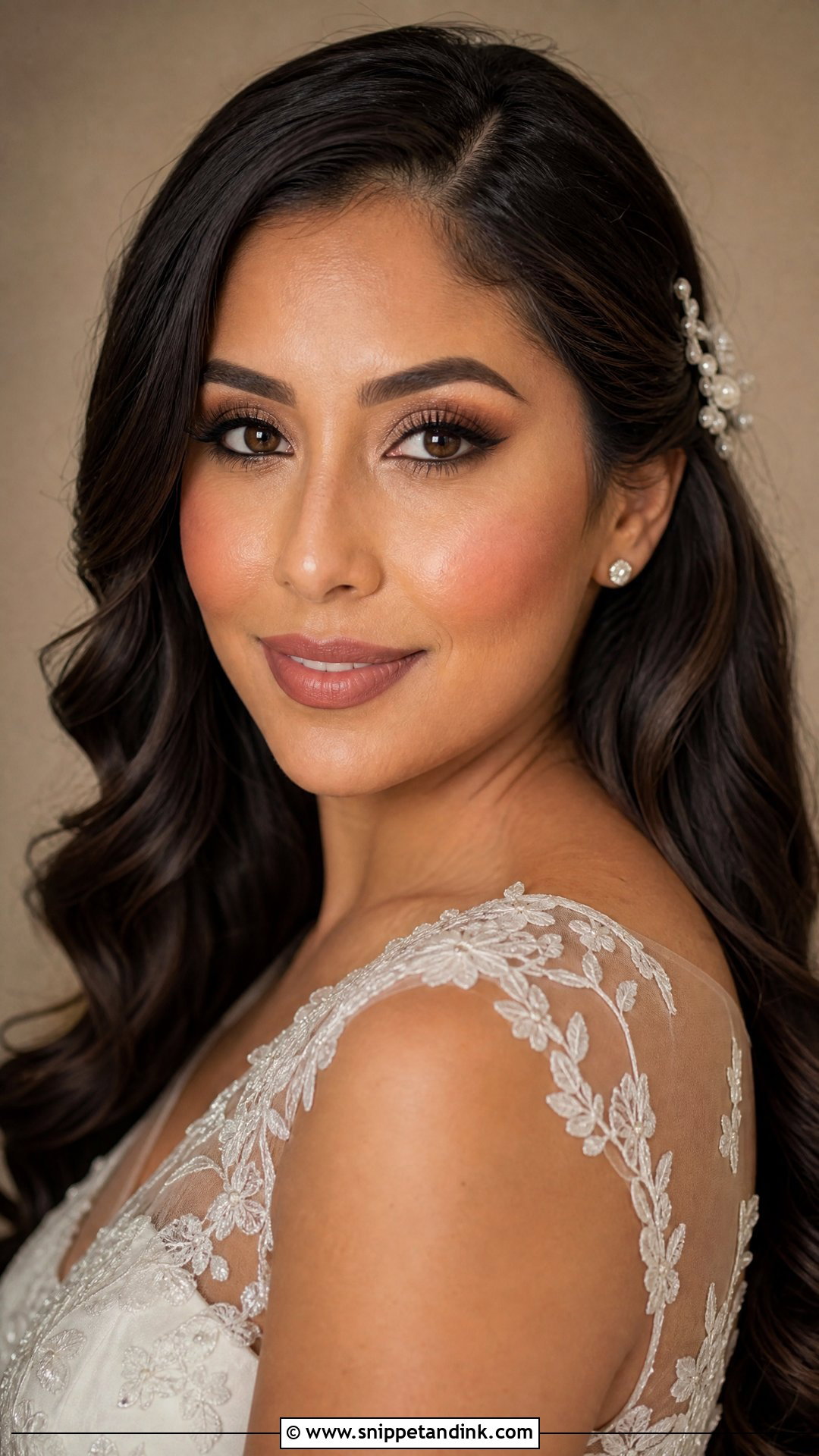 Natural Bridal Makeup For Brown Eyes - Snippet and Ink - 20 Natural Bride Make Up Ideas
