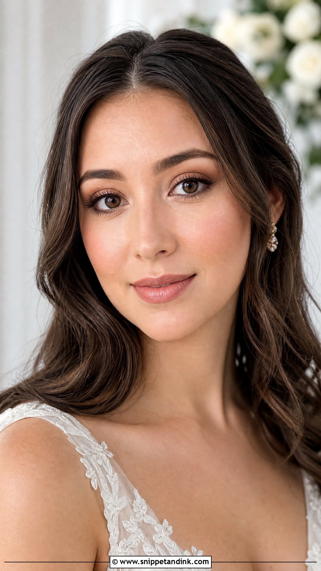 Natural Bridal Makeup For Brown Eyes - Snippet and Ink - 20 Natural Wedding Makeup for Brown Eyes and Brunettes Dark Hair