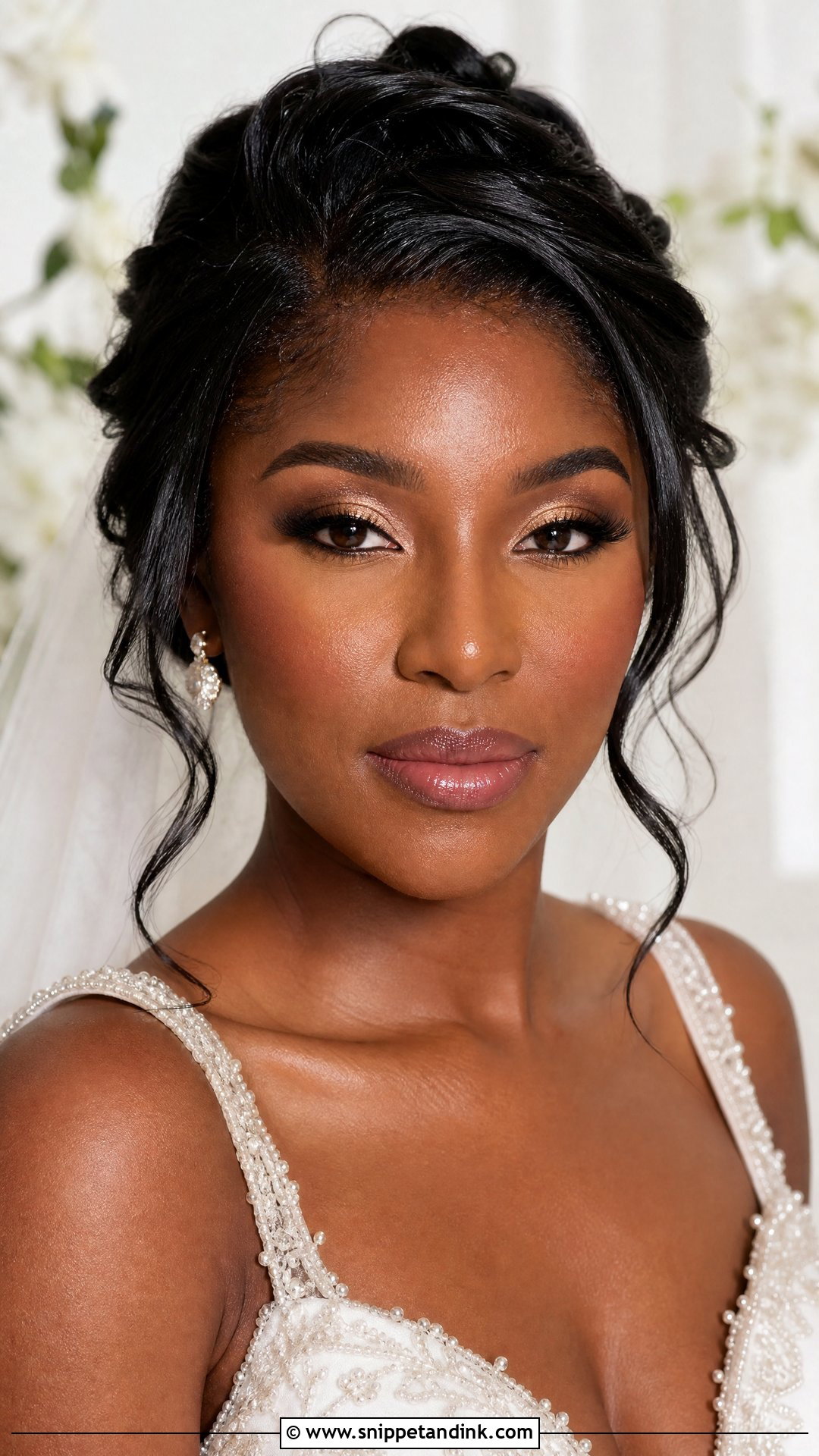 Natural Bridal Makeup For Dark Skin - Snippet and Ink - 20 Natural Bride Make Up Ideas