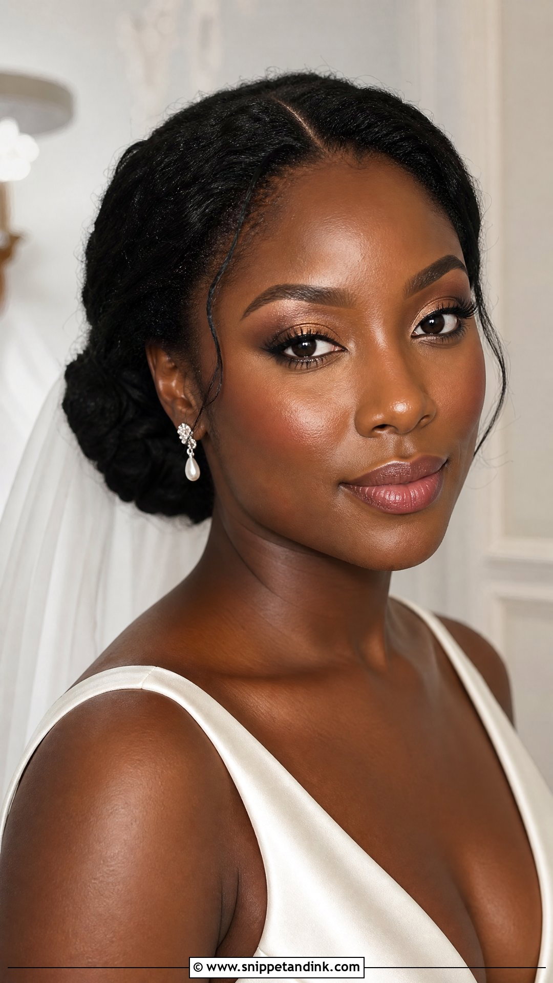 Natural Bridal Makeup For Deep Skin - Snippet and Ink - 20 Natural Makeup for Wedding Bride Ideas
