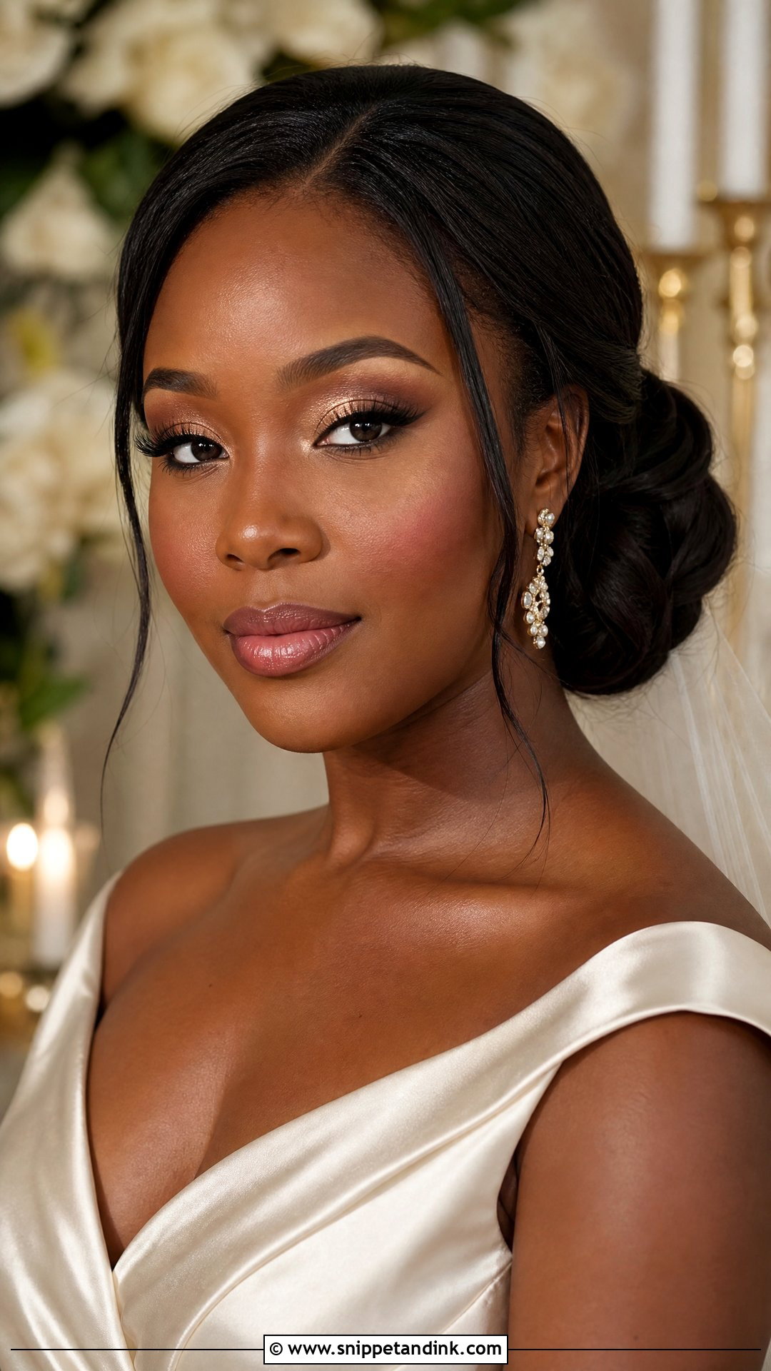 Natural Bridal Makeup For Deep Skin - Snippet and Ink - 30 Natural Bridal Makeup Ideas