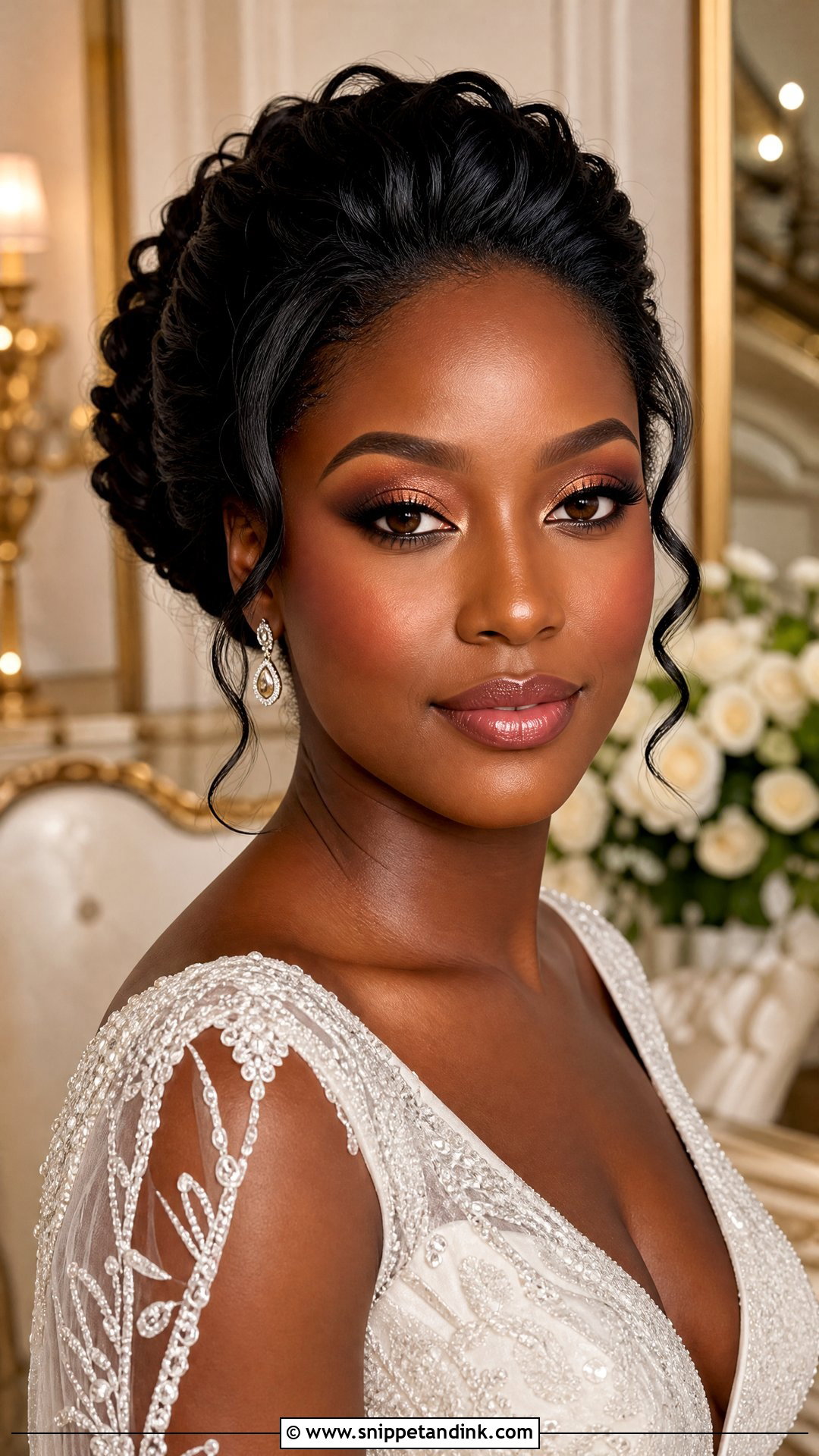 Natural Bridal Makeup For Deep Skin - Snippet and Ink - 20 Bride Natural Makeup Wedding Day Ideas