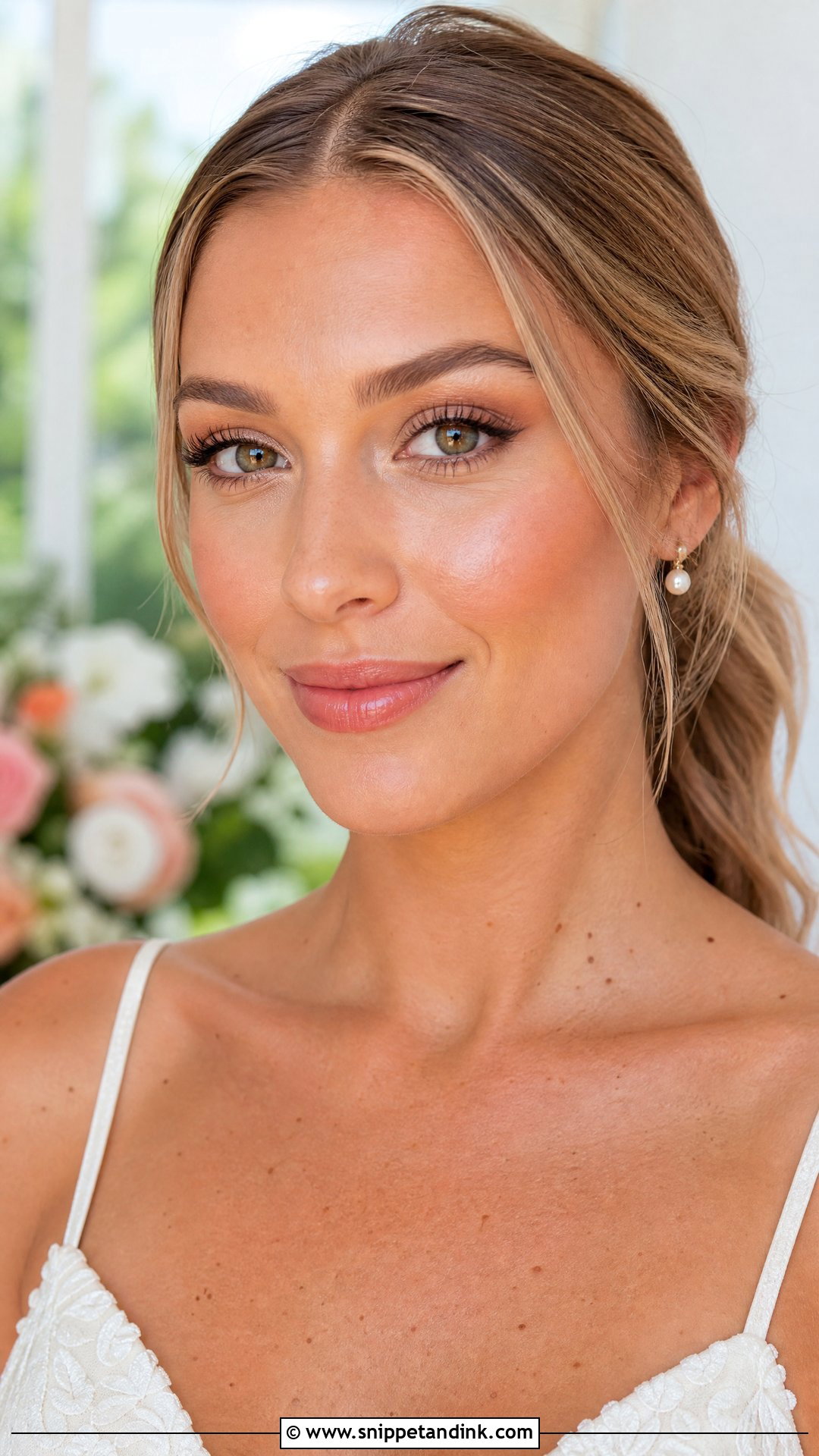 Natural Bridal Makeup For Outdoor Wedding - Snippet and Ink - 20 Natural Makeup for Wedding Bride Ideas