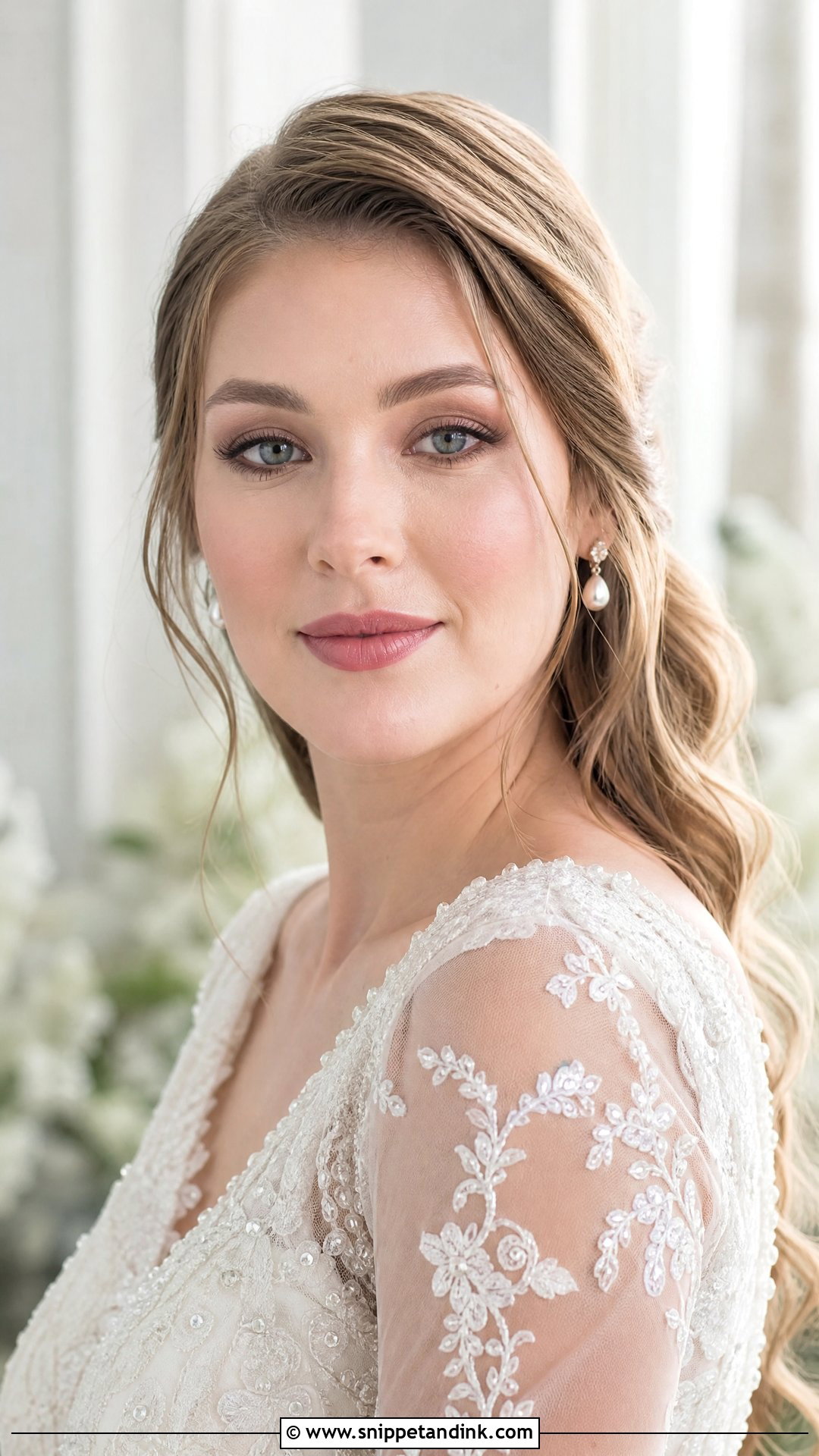 Natural Bridal Makeup For Winter Wedding - Snippet and Ink - 20 Natural Bride Make Up Ideas