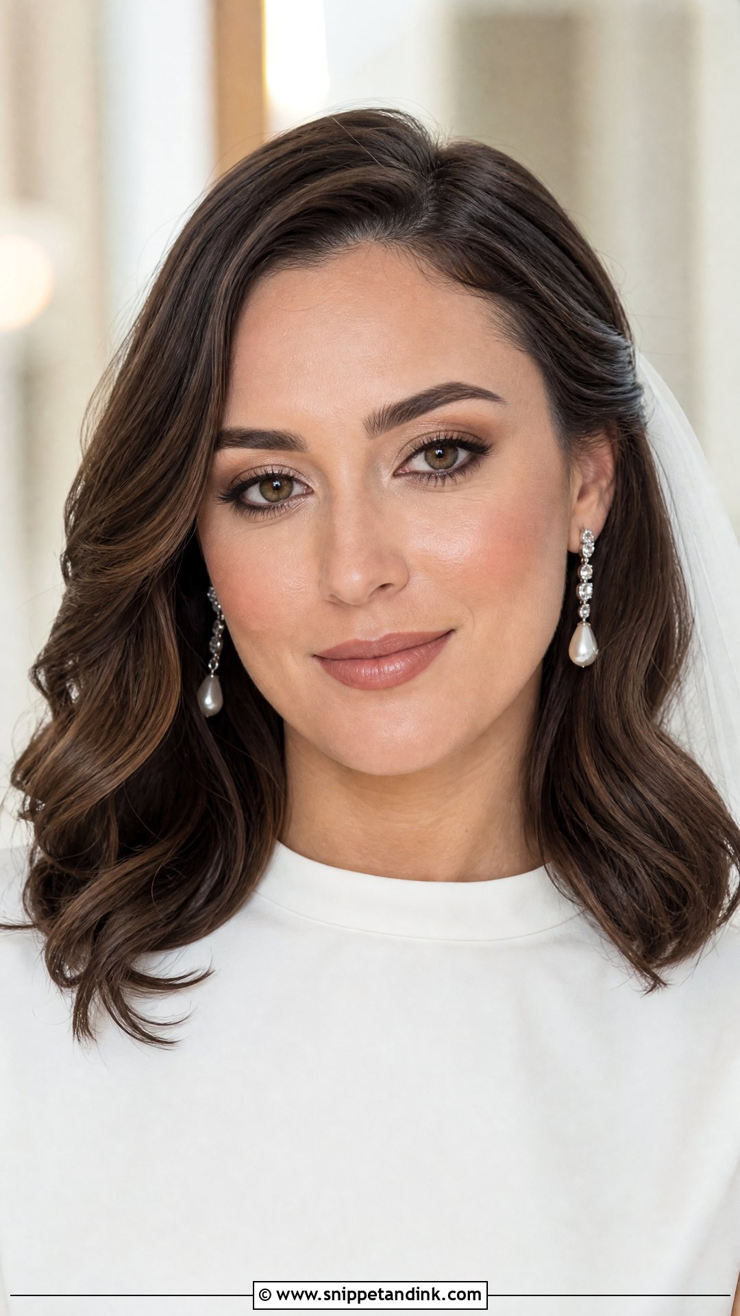 Natural Bridal Makeup With Brown Eyeliner - Snippet and Ink - 25 Light Natural Bridal Makeup Ideas