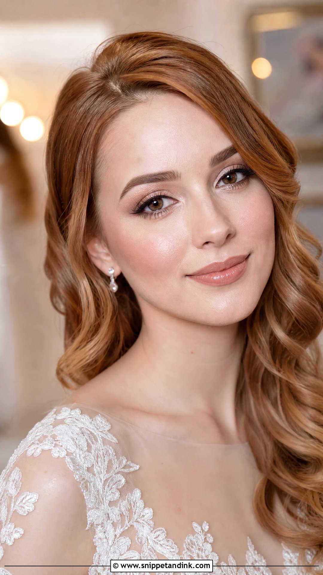 Natural Bridal Makeup With Brown Liner - Snippet and Ink - 25 Simple Natural Bridal Makeup Ideas