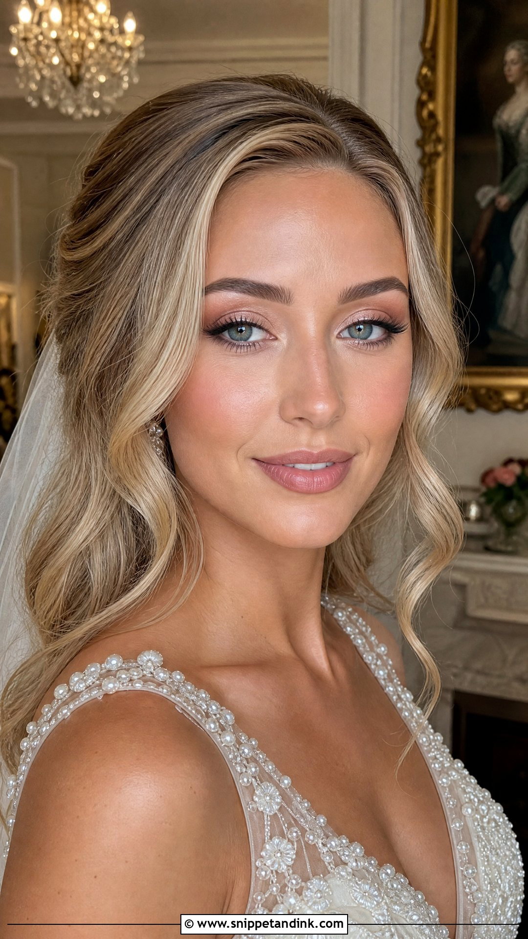 Natural Bridal Makeup With Champagne Eyes - Snippet and Ink - 20 Soft Natural Bridal Makeup Ideas