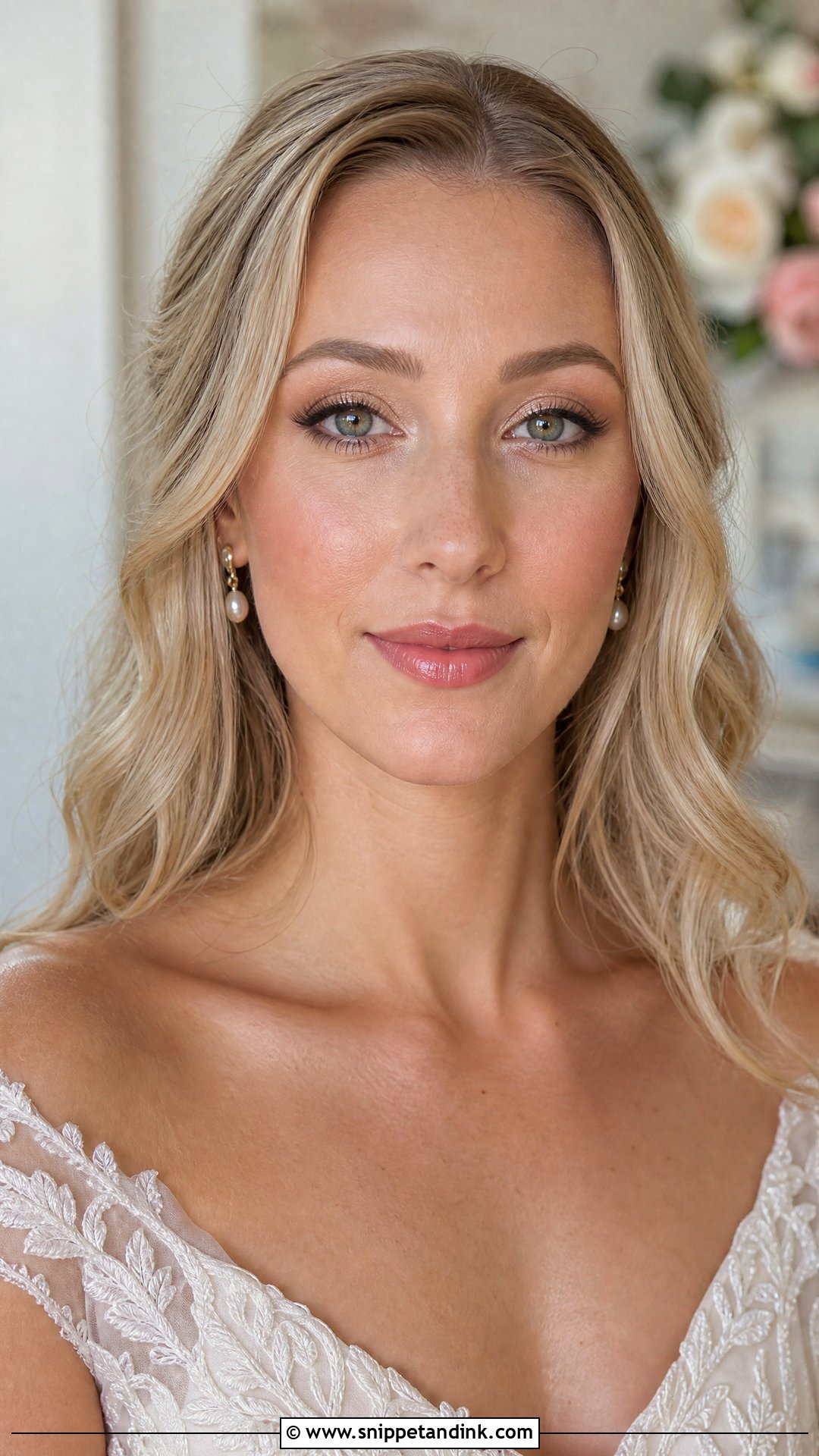 Natural Bridal Makeup With Champagne Eyes - Snippet and Ink - 25 Natural Bridal Makeup for Green Eyes