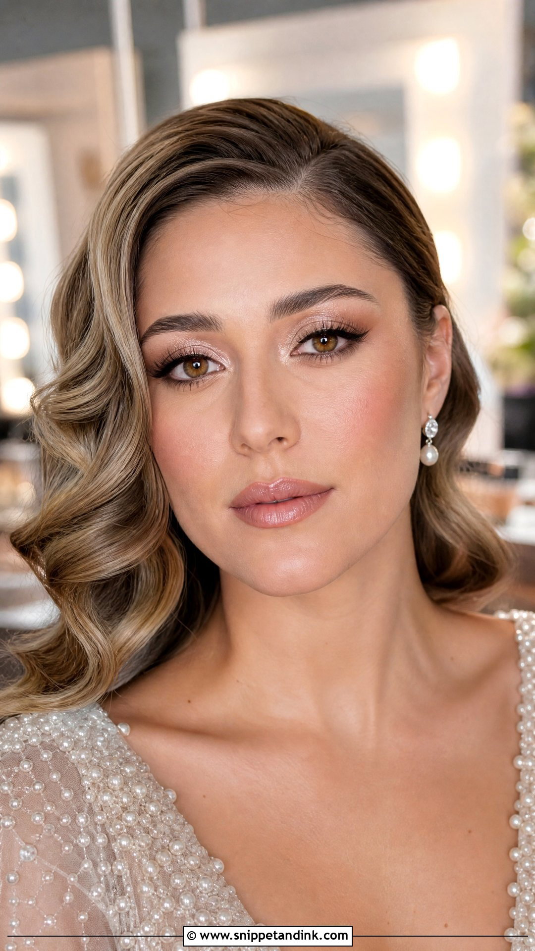 Natural Bridal Makeup With Champagne Eyeshadow - Snippet and Ink - 25 Simple Natural Bridal Makeup Ideas