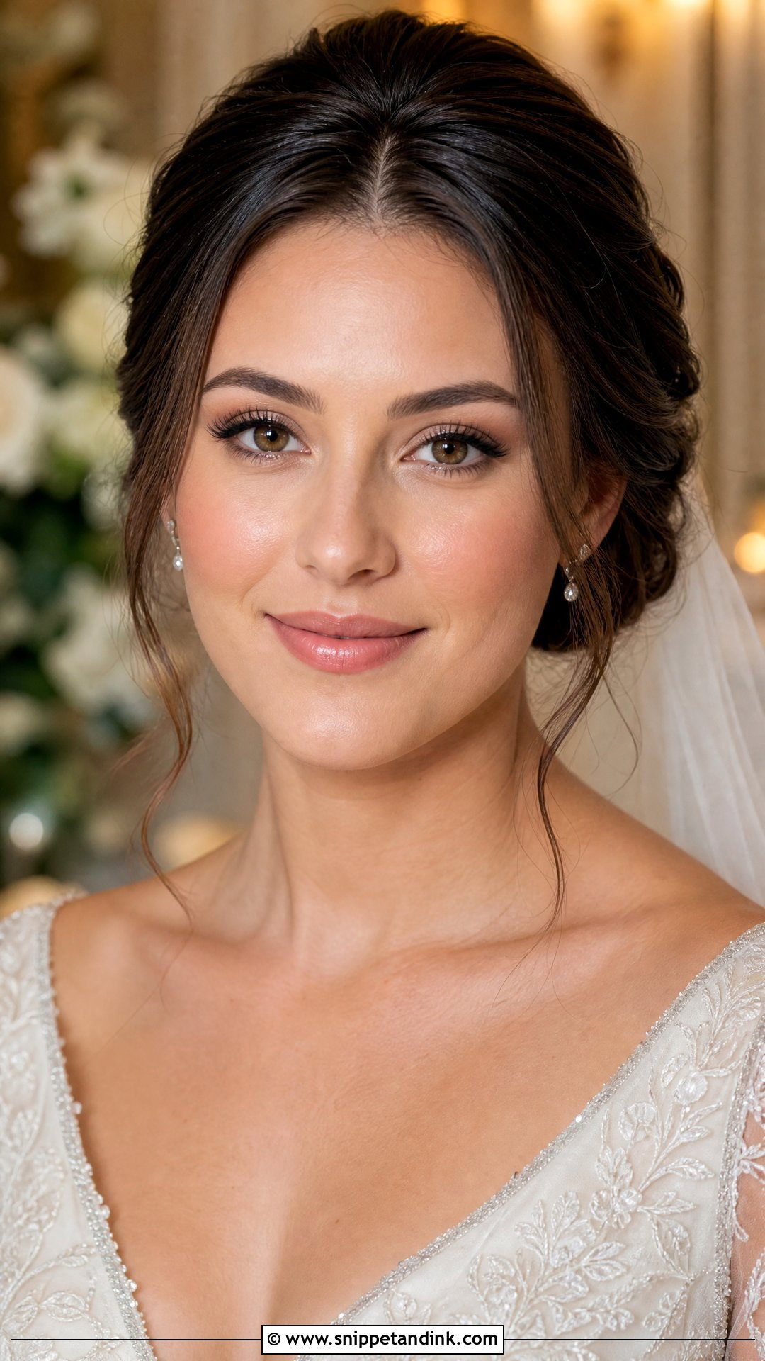 Natural Bridal Makeup With Classic Bridal Glow - Snippet and Ink - 20 Natural Bridal Makeup Wedding Day Ideas
