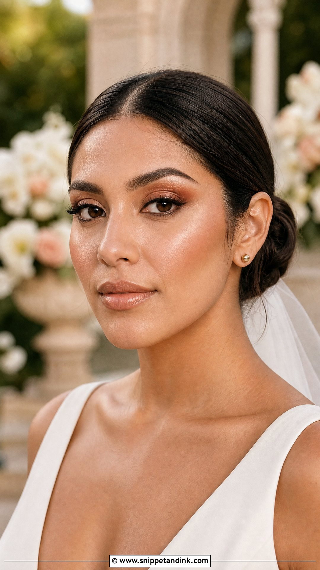 Natural Bridal Makeup With Copper Eyes - Snippet and Ink - 25 Natural Bridal Makeup for Green Eyes