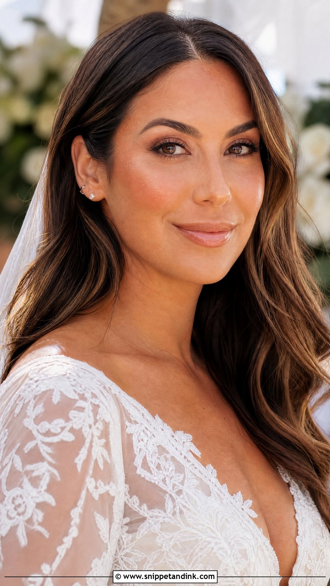 Natural Bridal Makeup With Dewy Skin - Snippet and Ink - 30 Natural Bridal Makeup for Brown Eyes