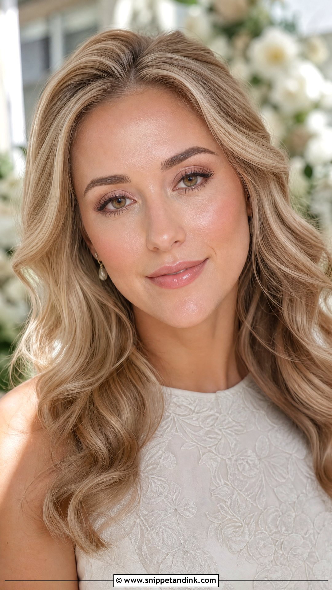 Natural Bridal Makeup With Dewy Skin - Snippet and Ink - 30 Natural Bride Makeup Ideas