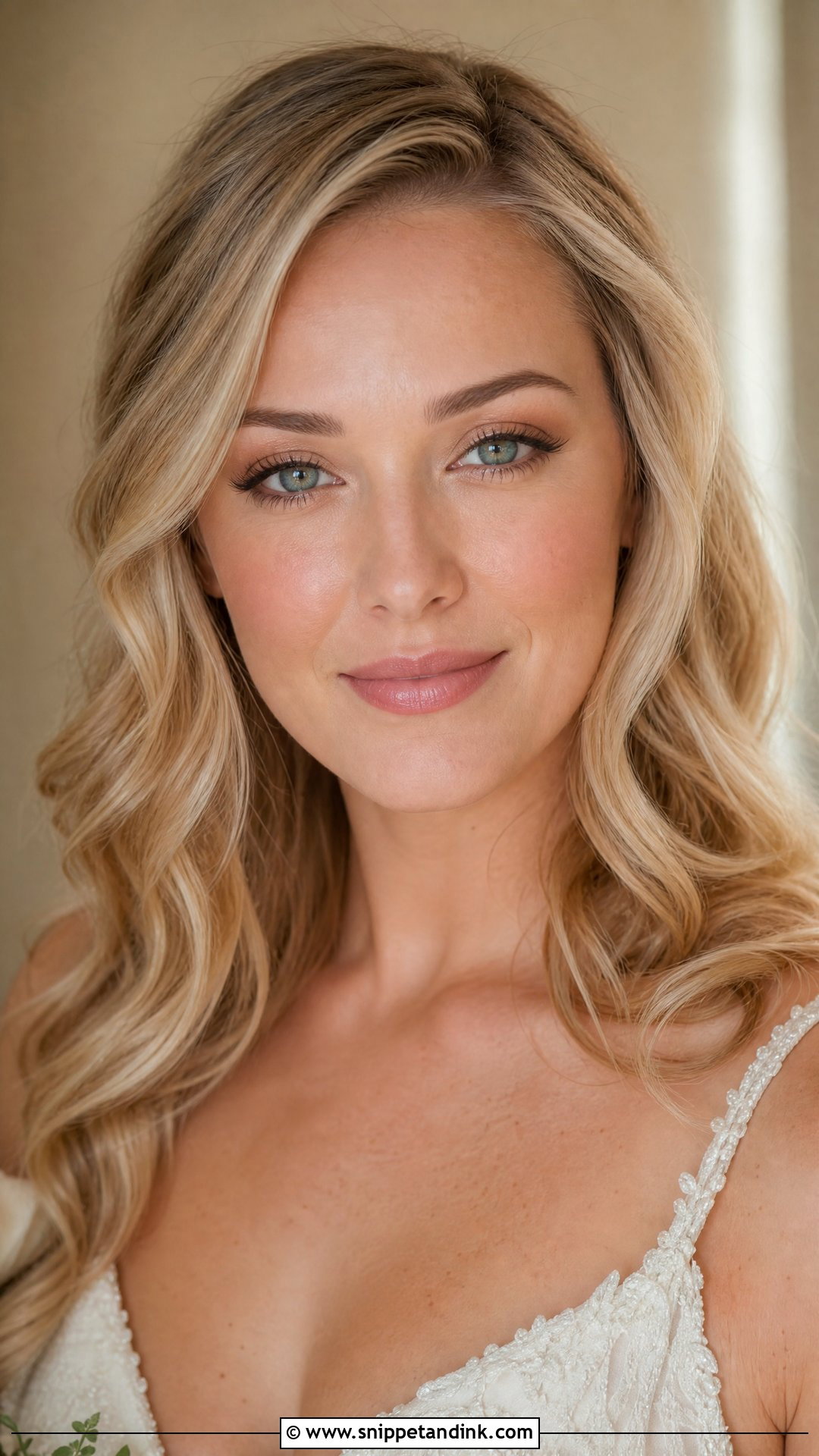 Natural Bridal Makeup With Dewy Skin - Snippet and Ink - 20 Natural Bride Make Up Ideas