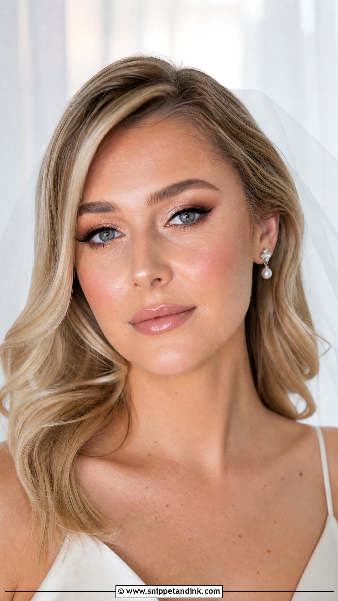 Natural Bridal Makeup With Dewy Skin - Snippet and Ink - 20 Natural Makeup Looks for Wedding